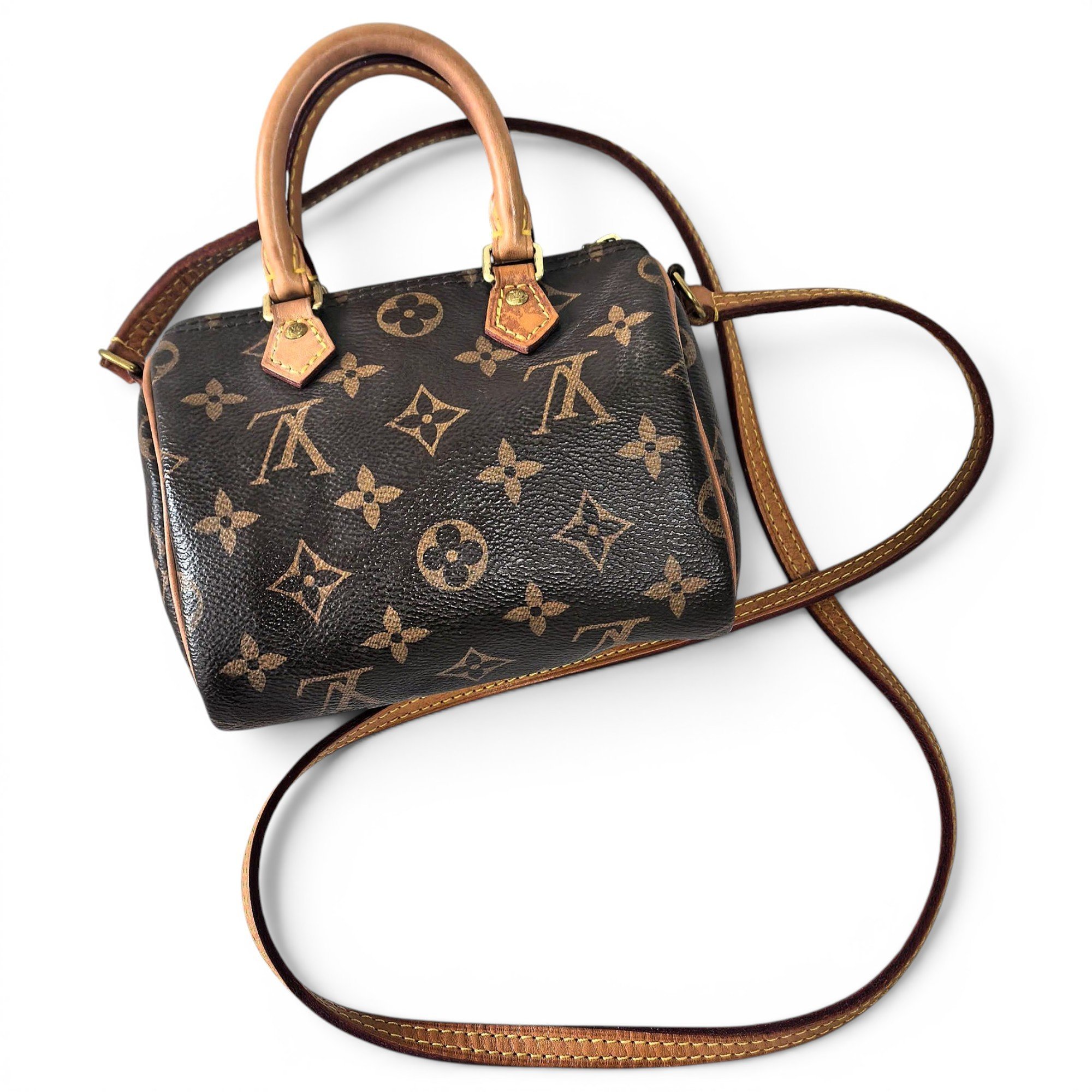 Nano Speedy / Mini HL leather handbag