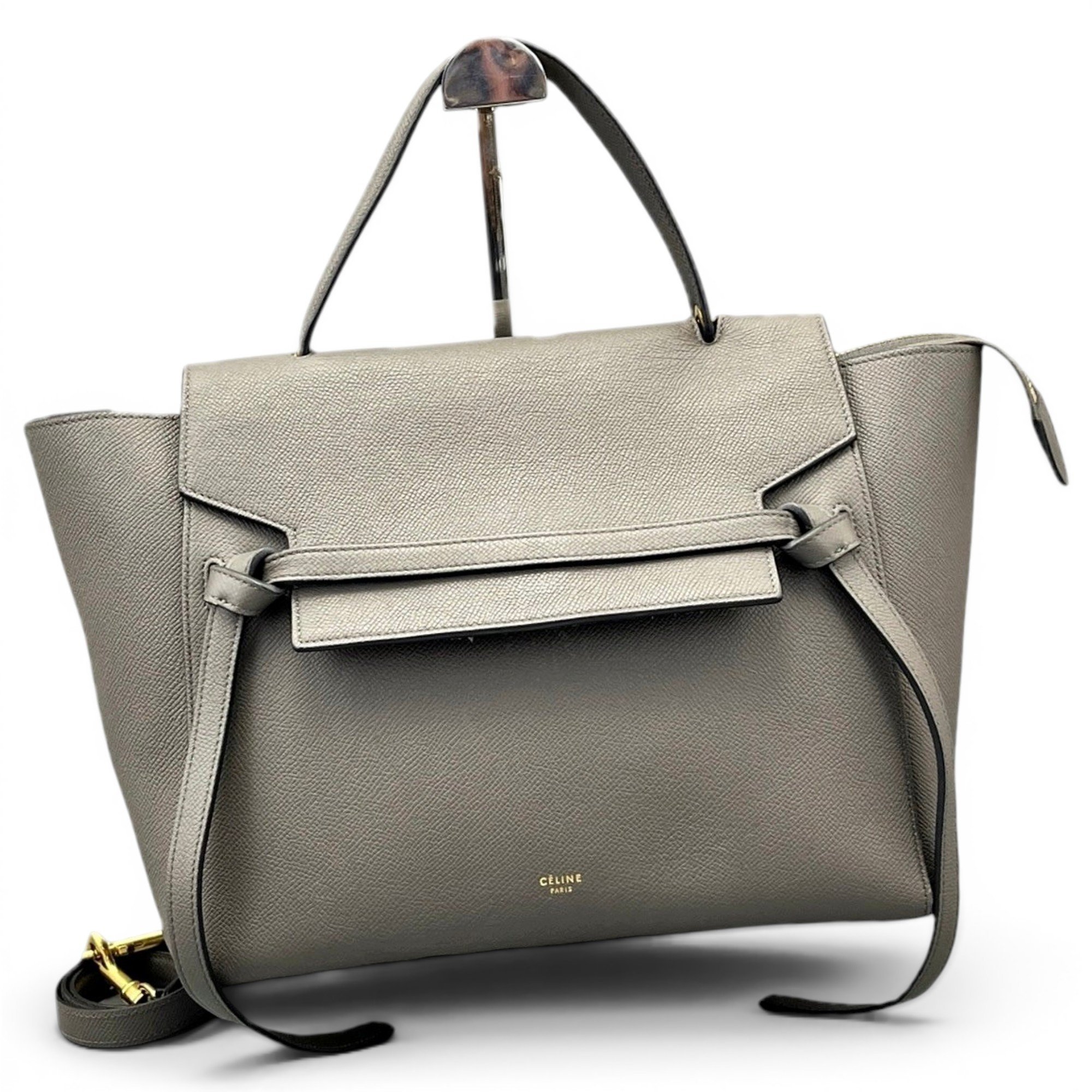Belt leather handbag
