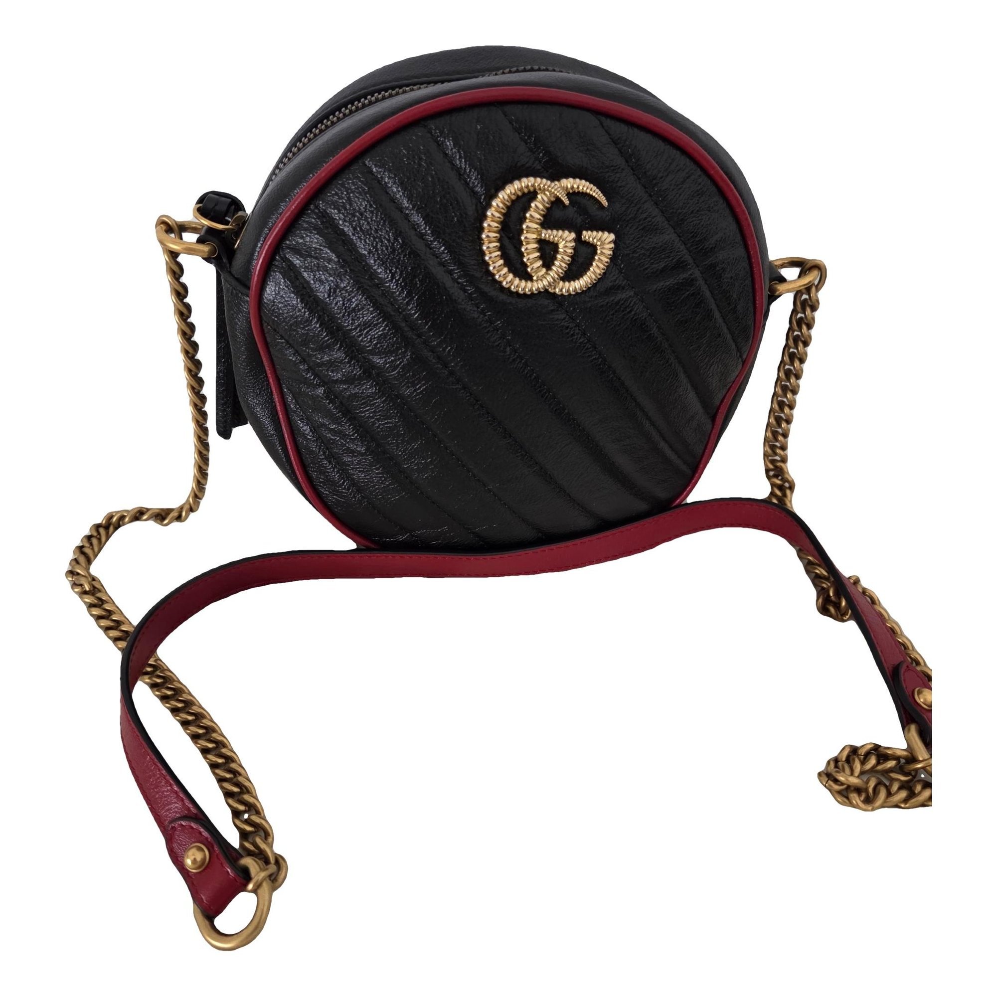 GG Marmont Round leather handbag