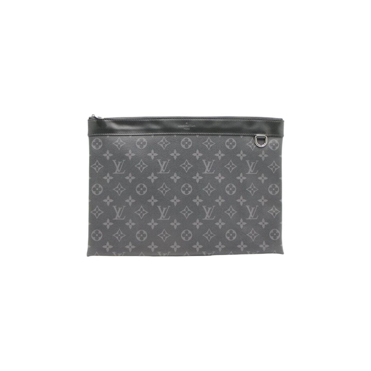 Leather clutch bag