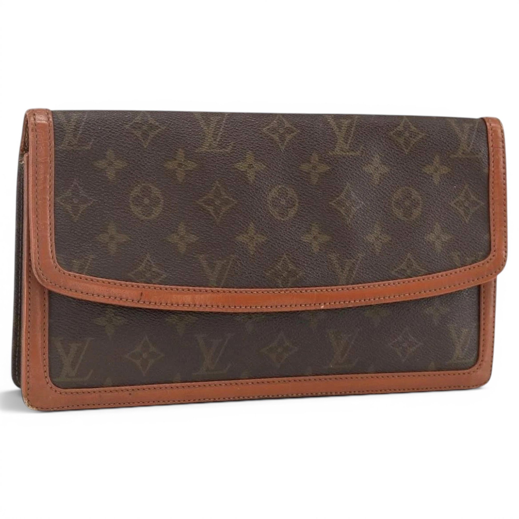 Patent leather clutch bag