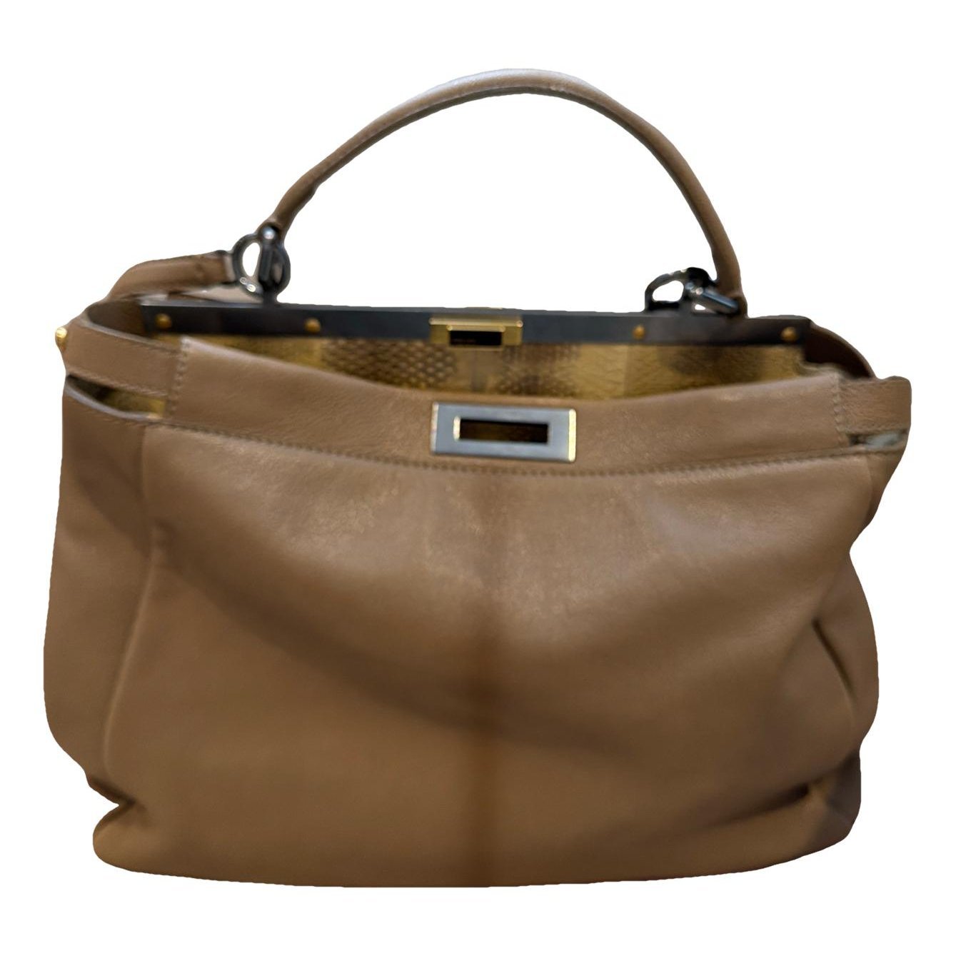 Peekaboo leather handbag