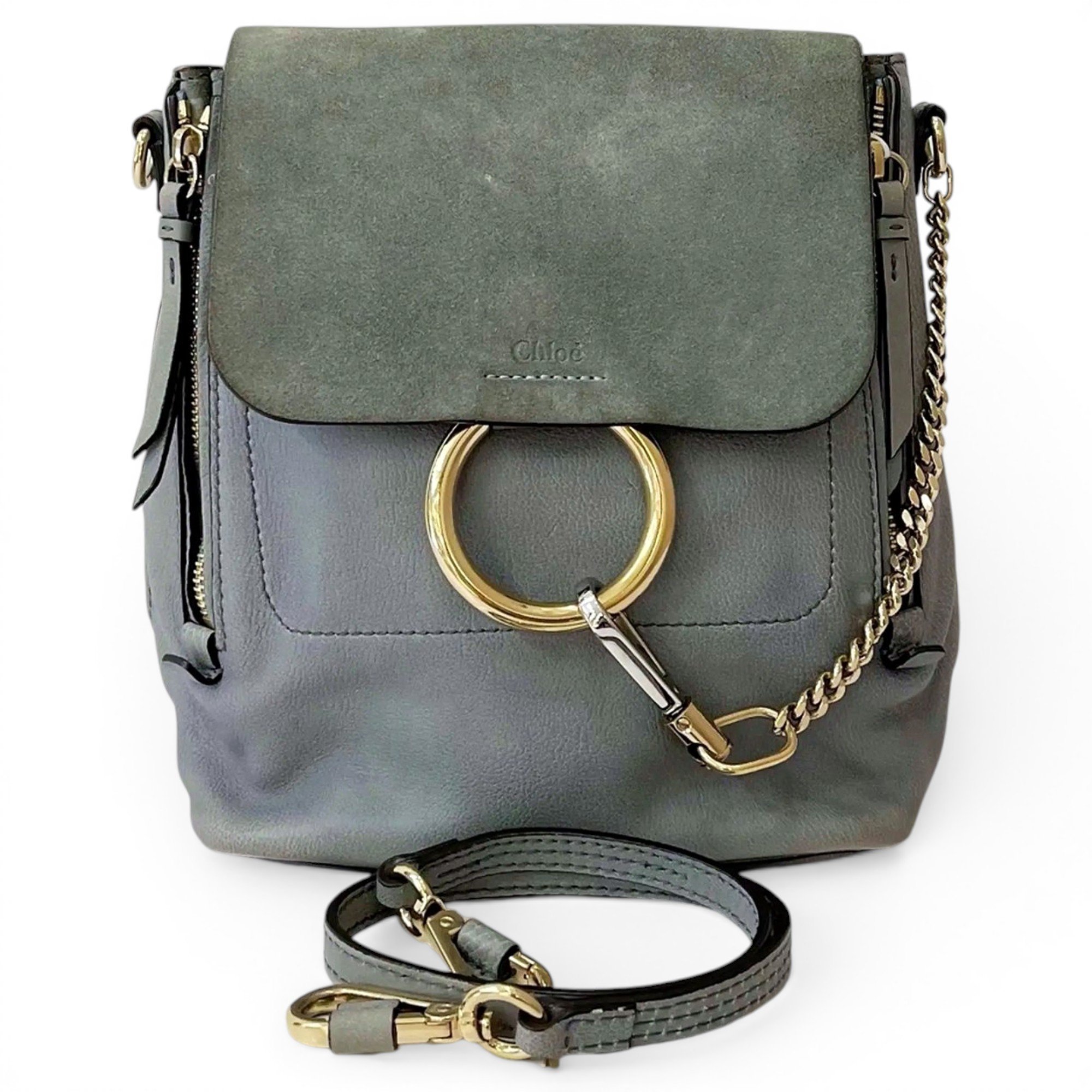Faye leather backpack