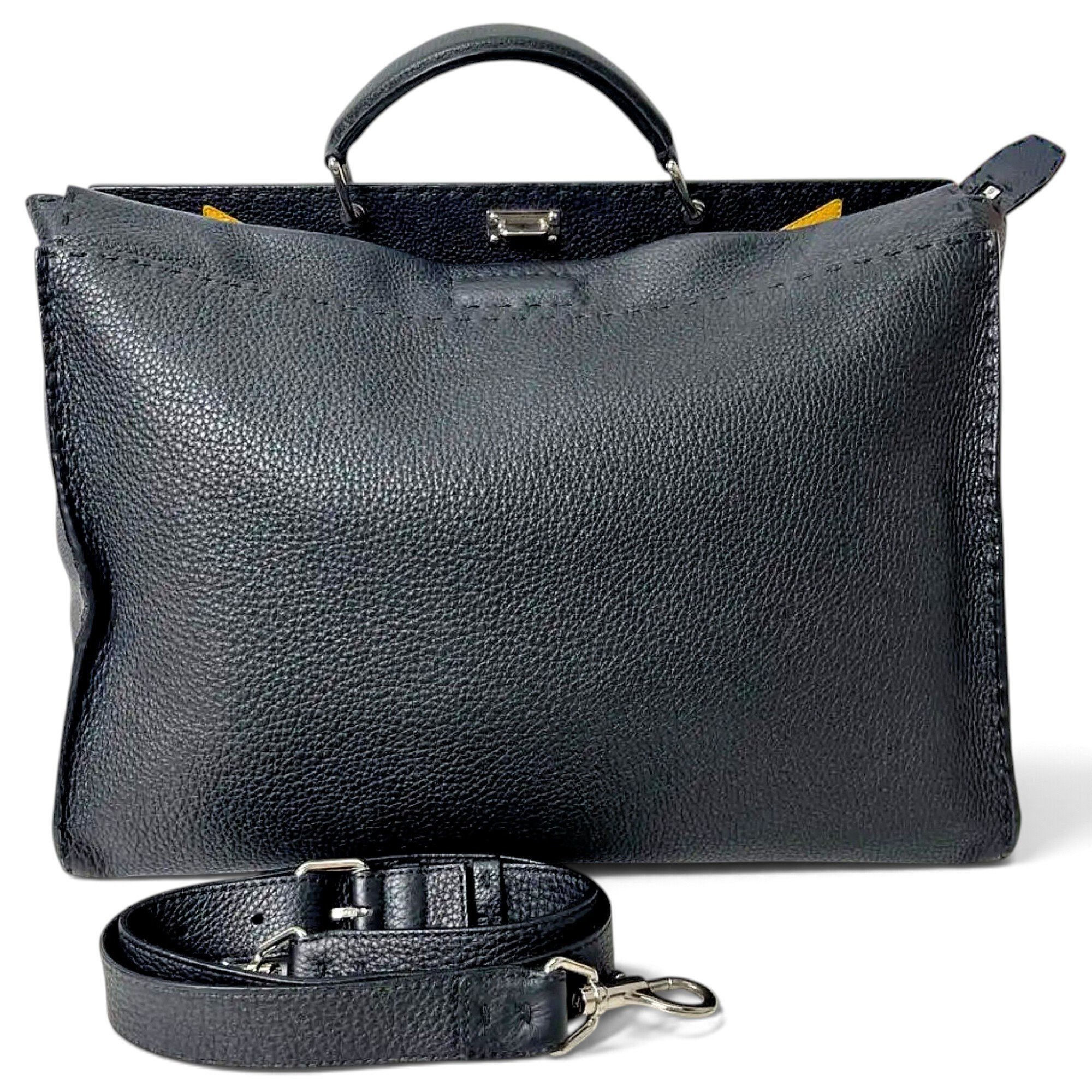Peekaboo leather handbag