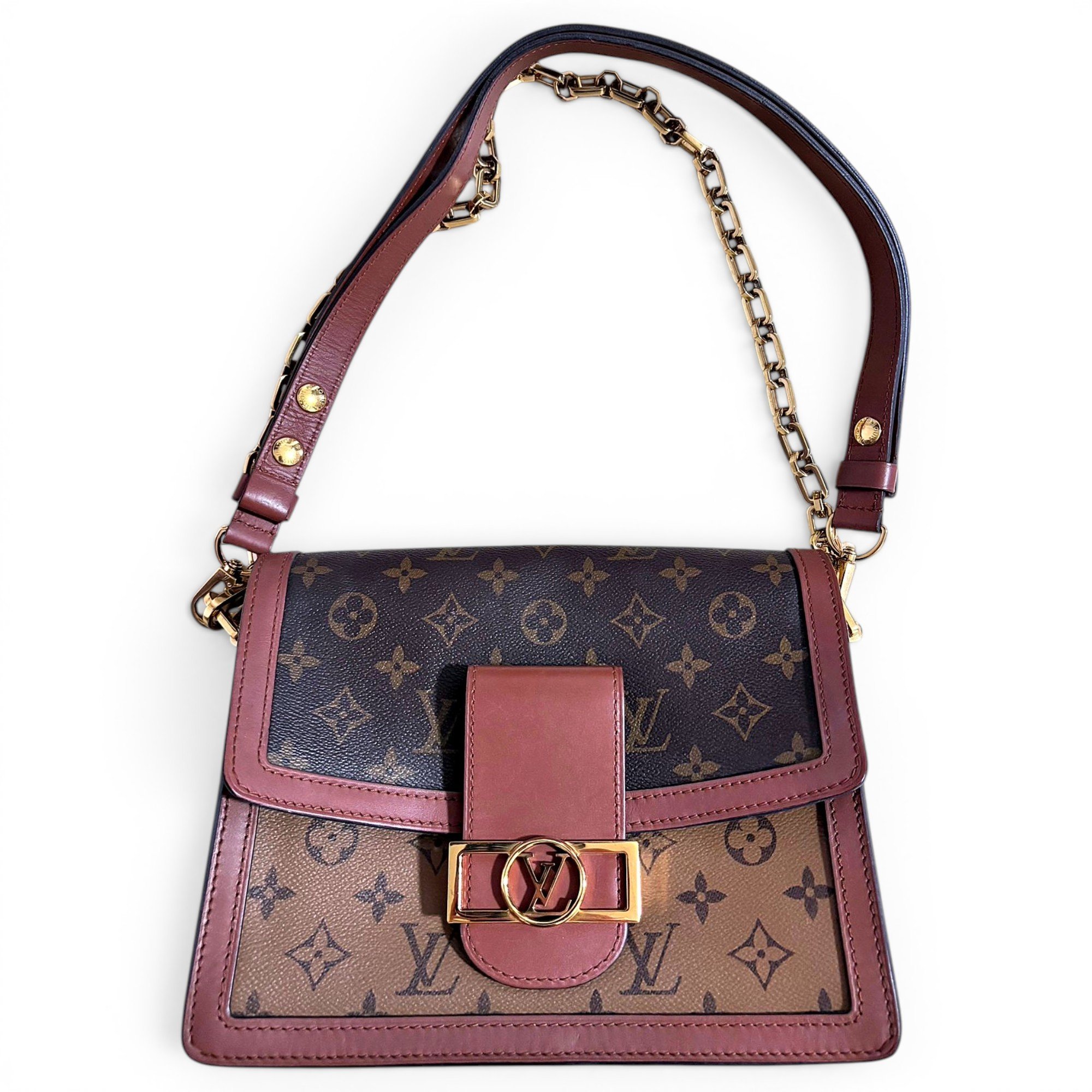 Dauphine leather handbag