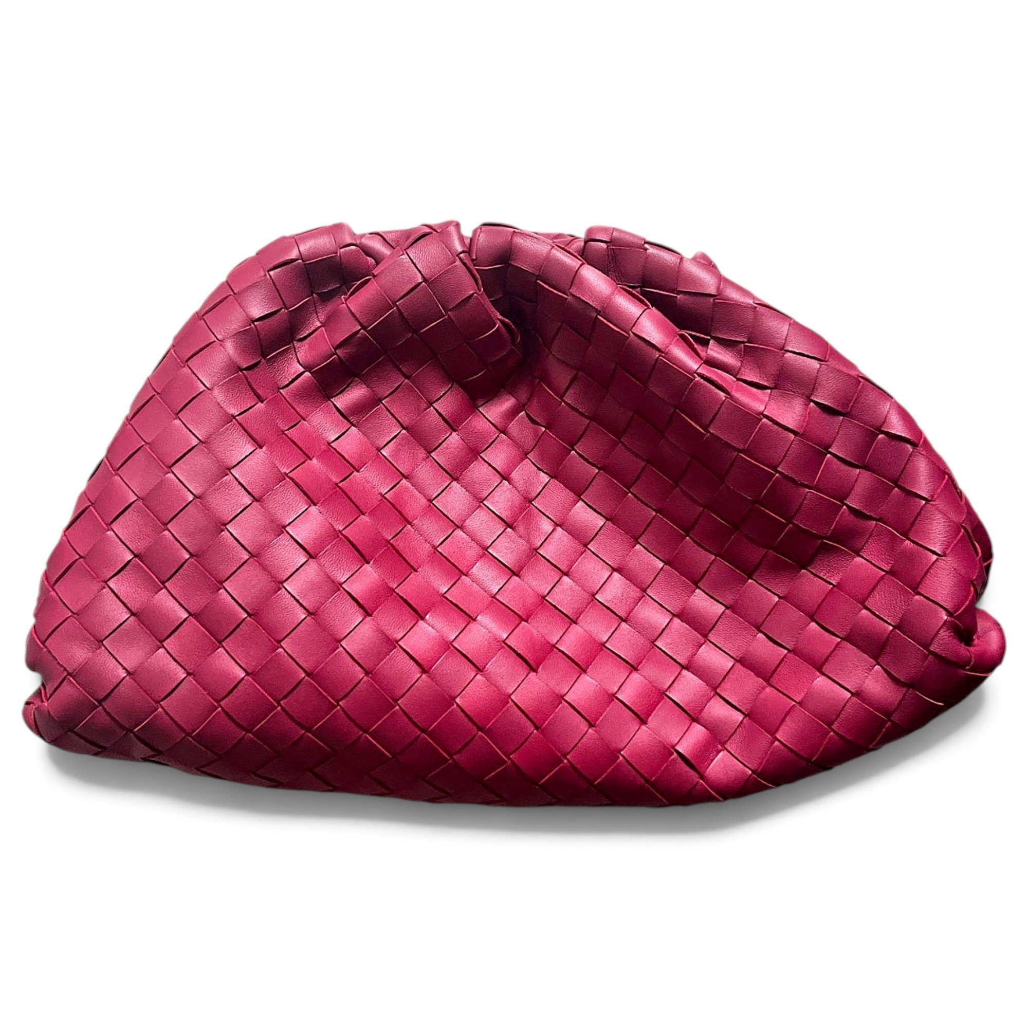 Pouch leather clutch bag