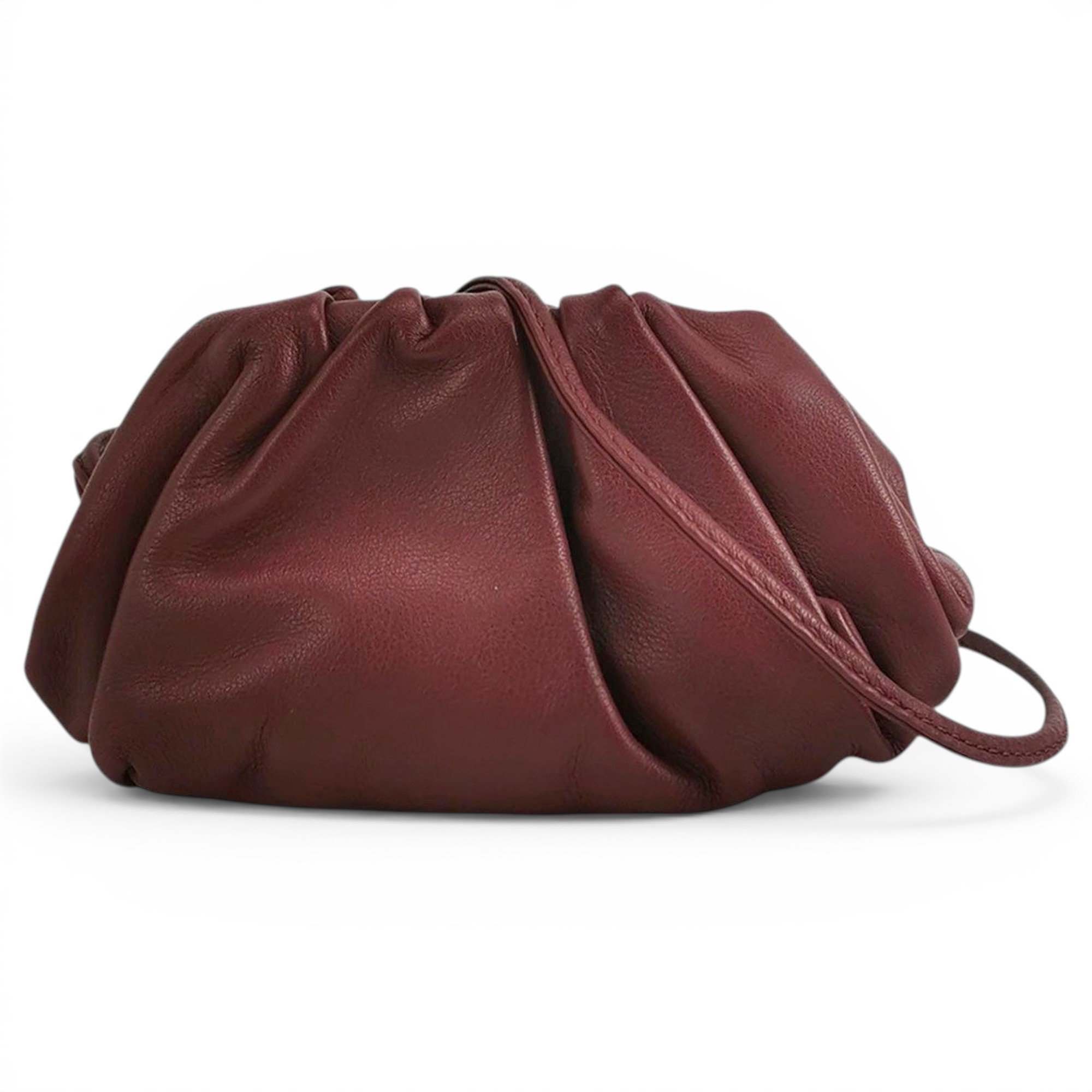 Pouch leather handbag