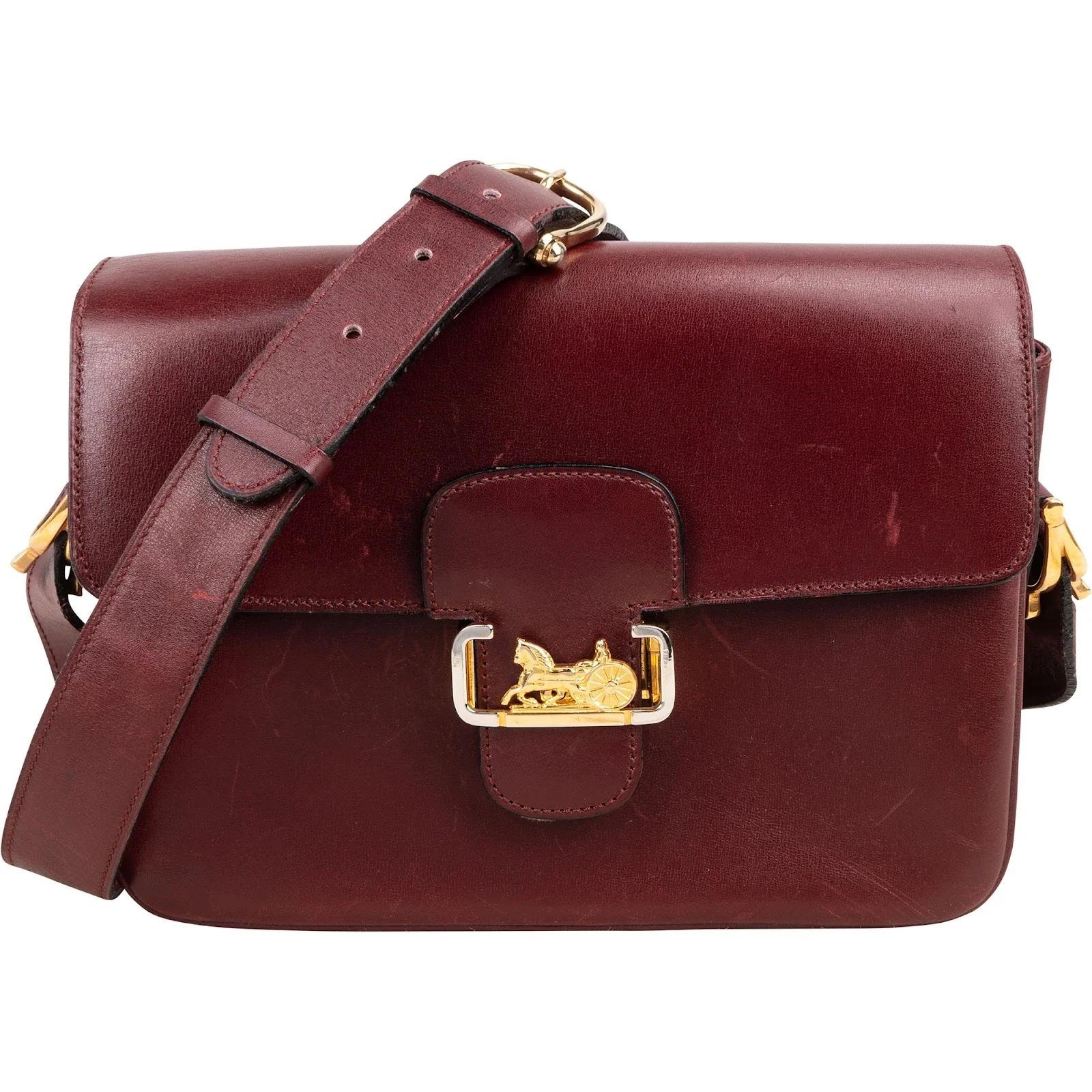 Triomphe leather handbag