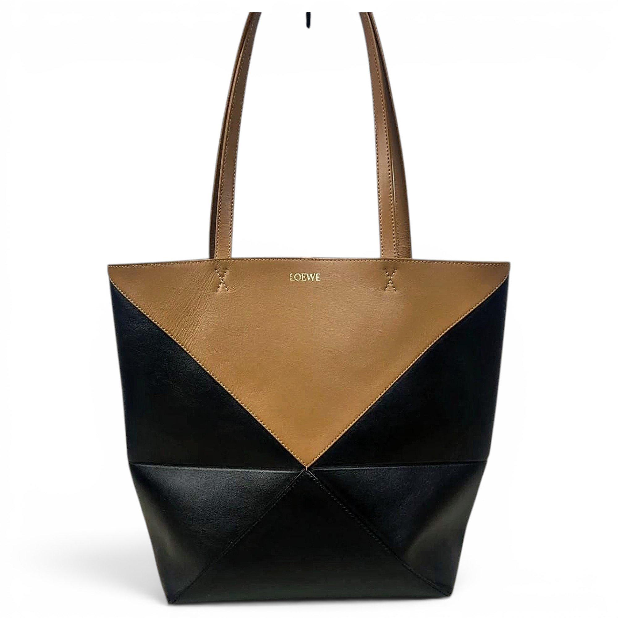Puzzle Fold leather tote