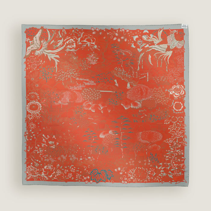 Mille Feuilles De Soie Double Face Scarf 90