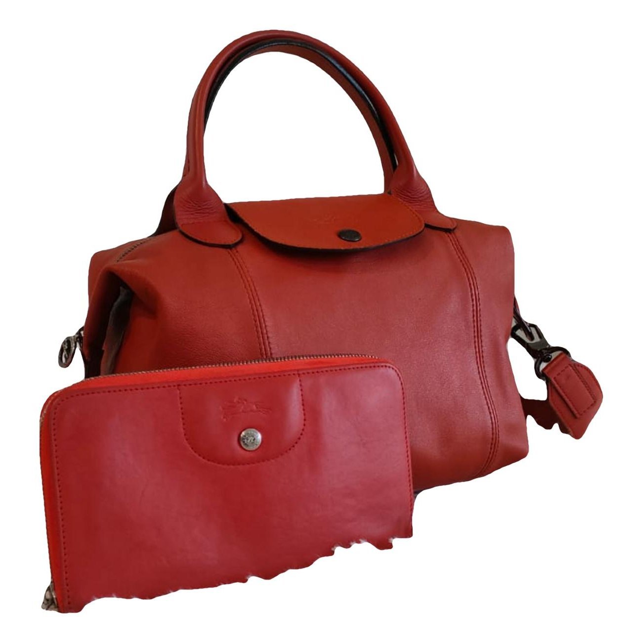 Pliage leather crossbody bag