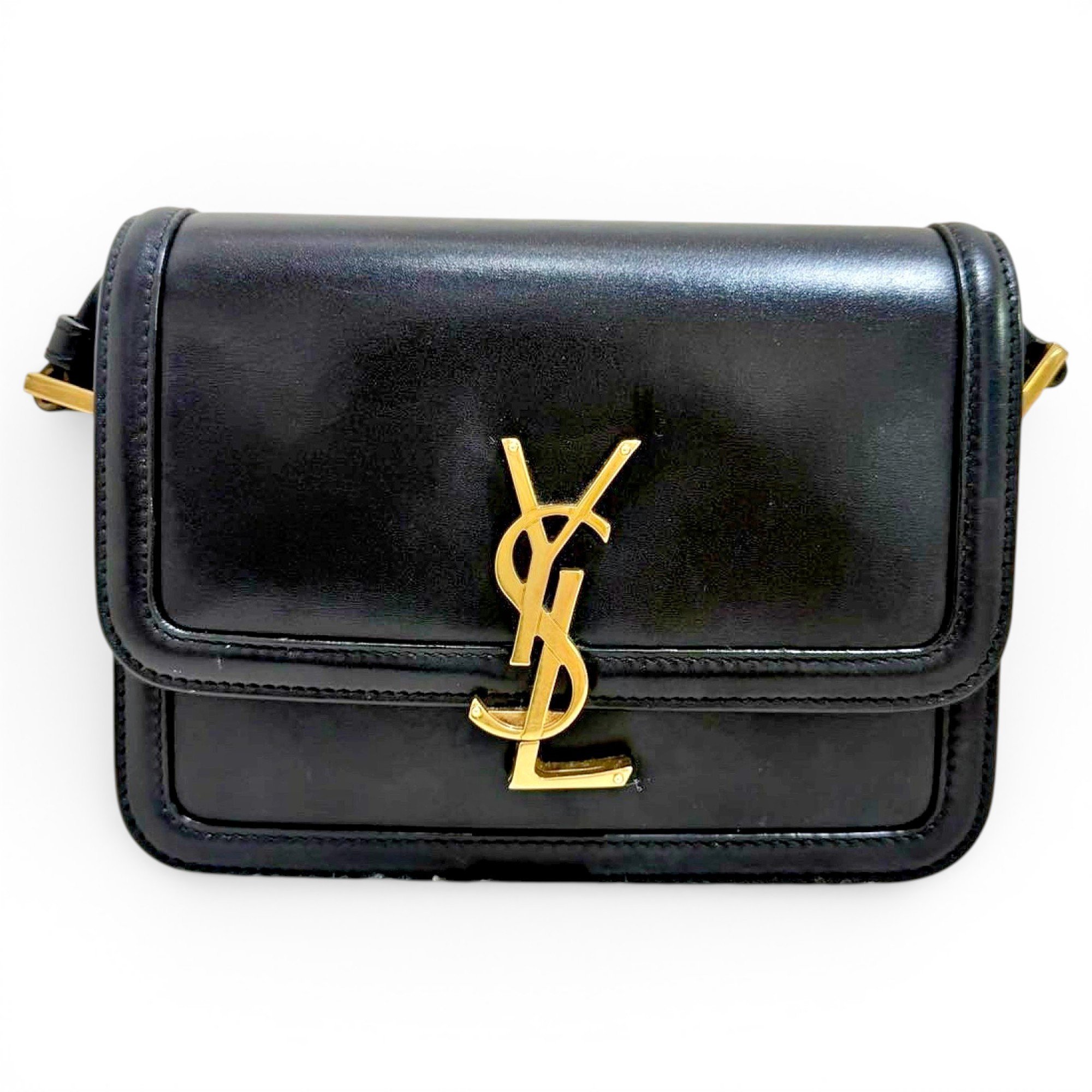Solférino leather handbag