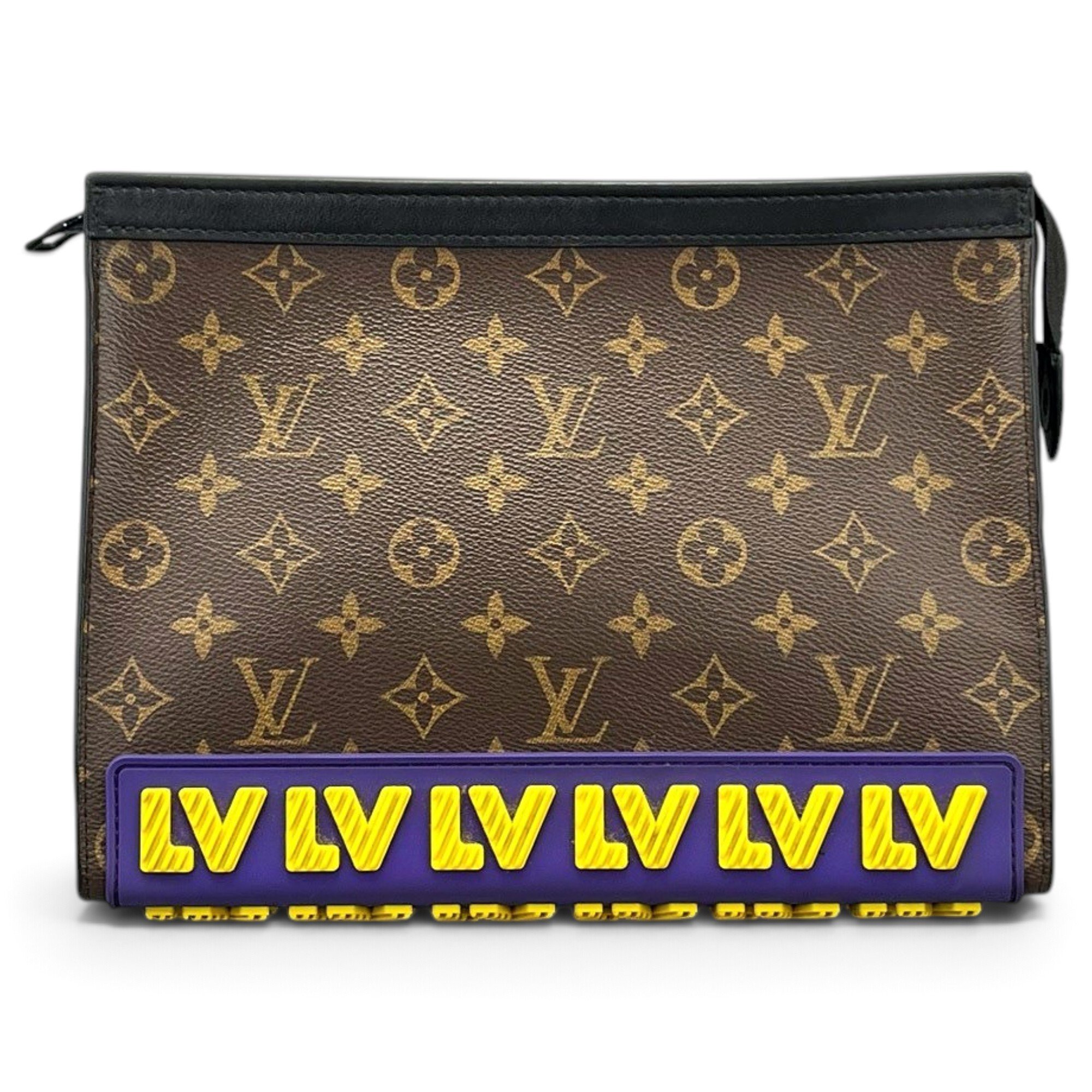 Leather clutch bag