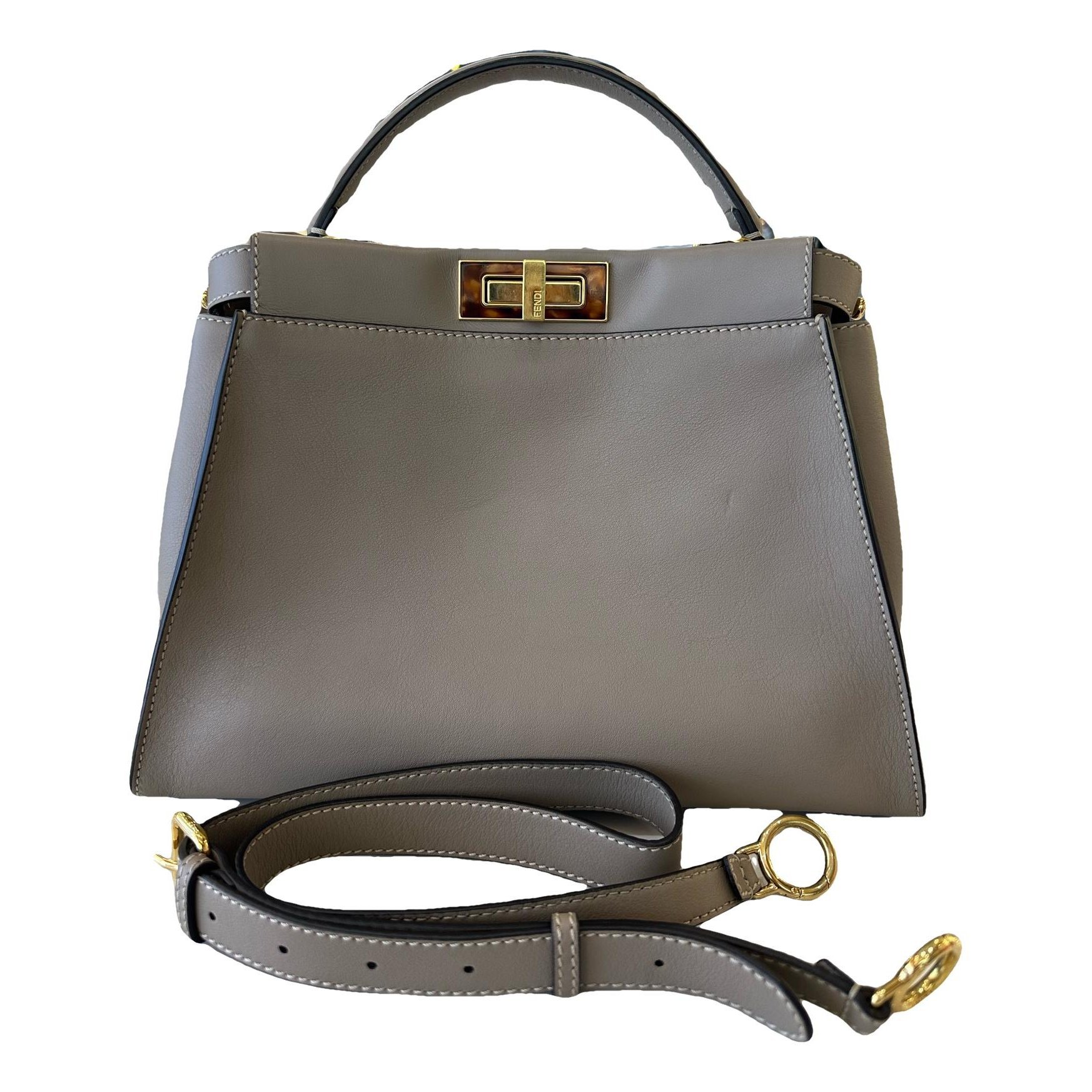 Peekaboo leather handbag