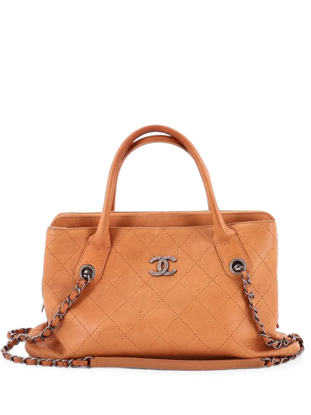 Urban Shopping Tote Quilted Caviar Small satchel