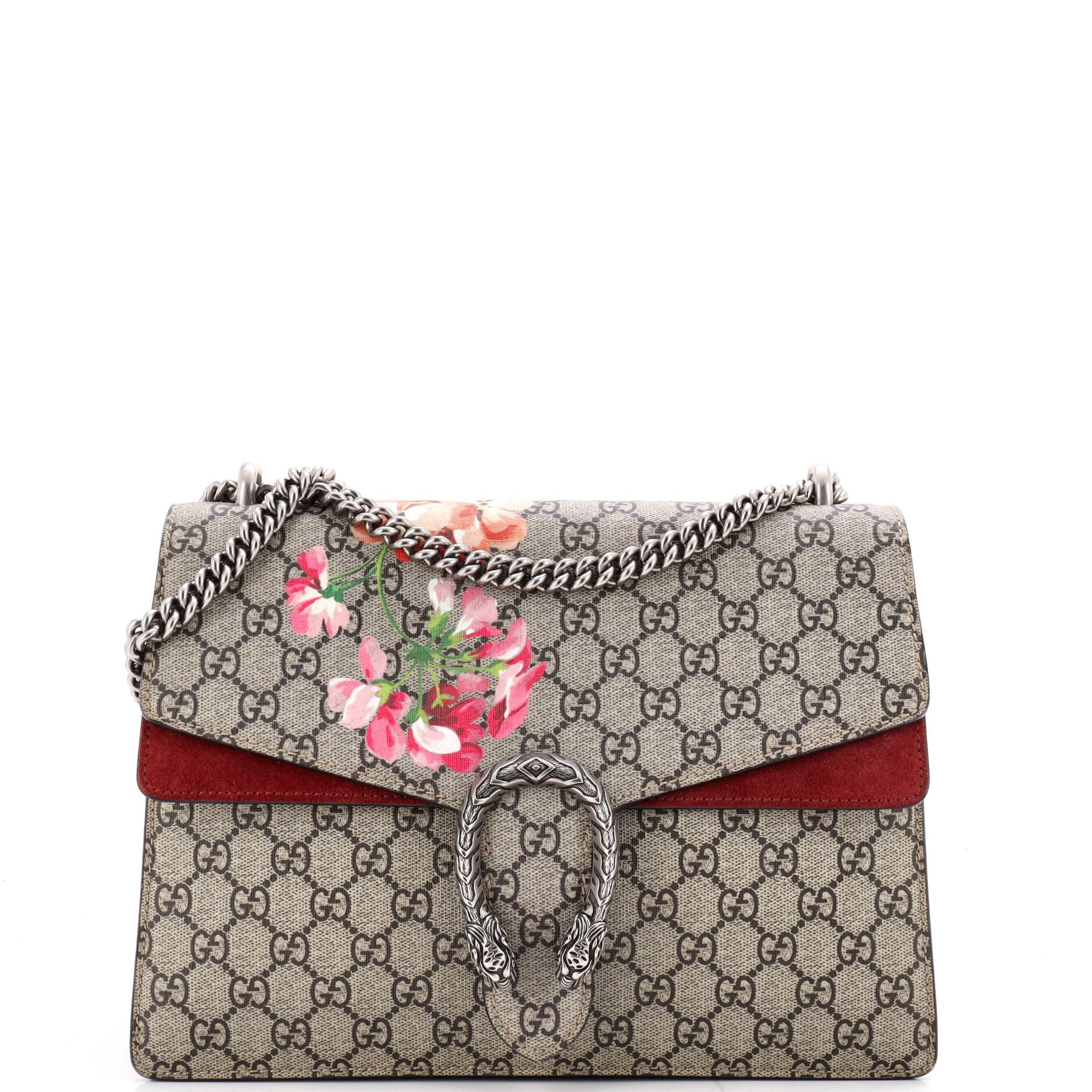 Dionysus Bag Blooms Print GG Coated Canvas Medium