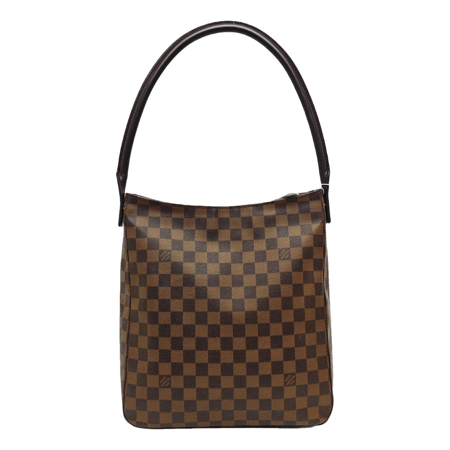 Looping leather handbag