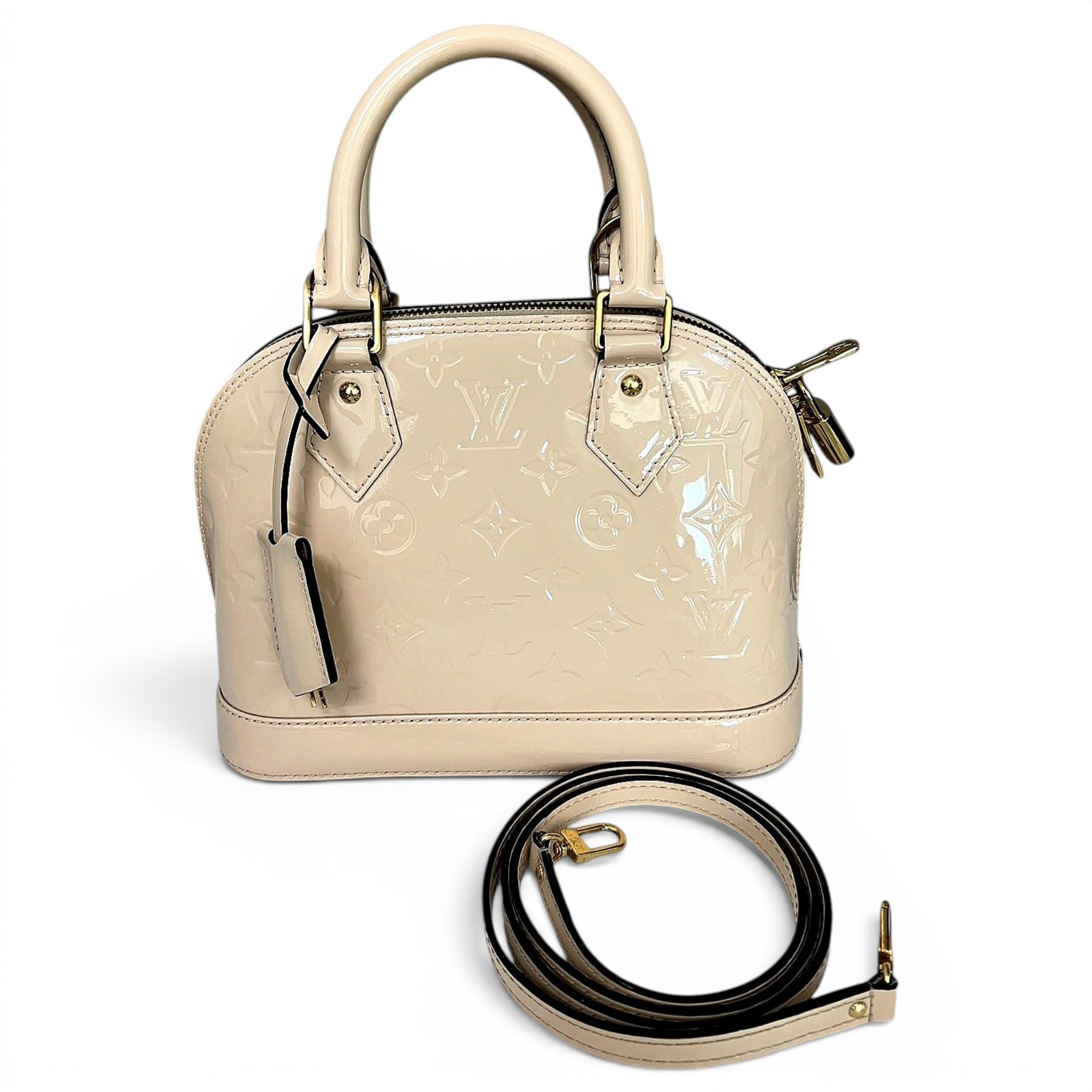 Alma BB patent leather handbag