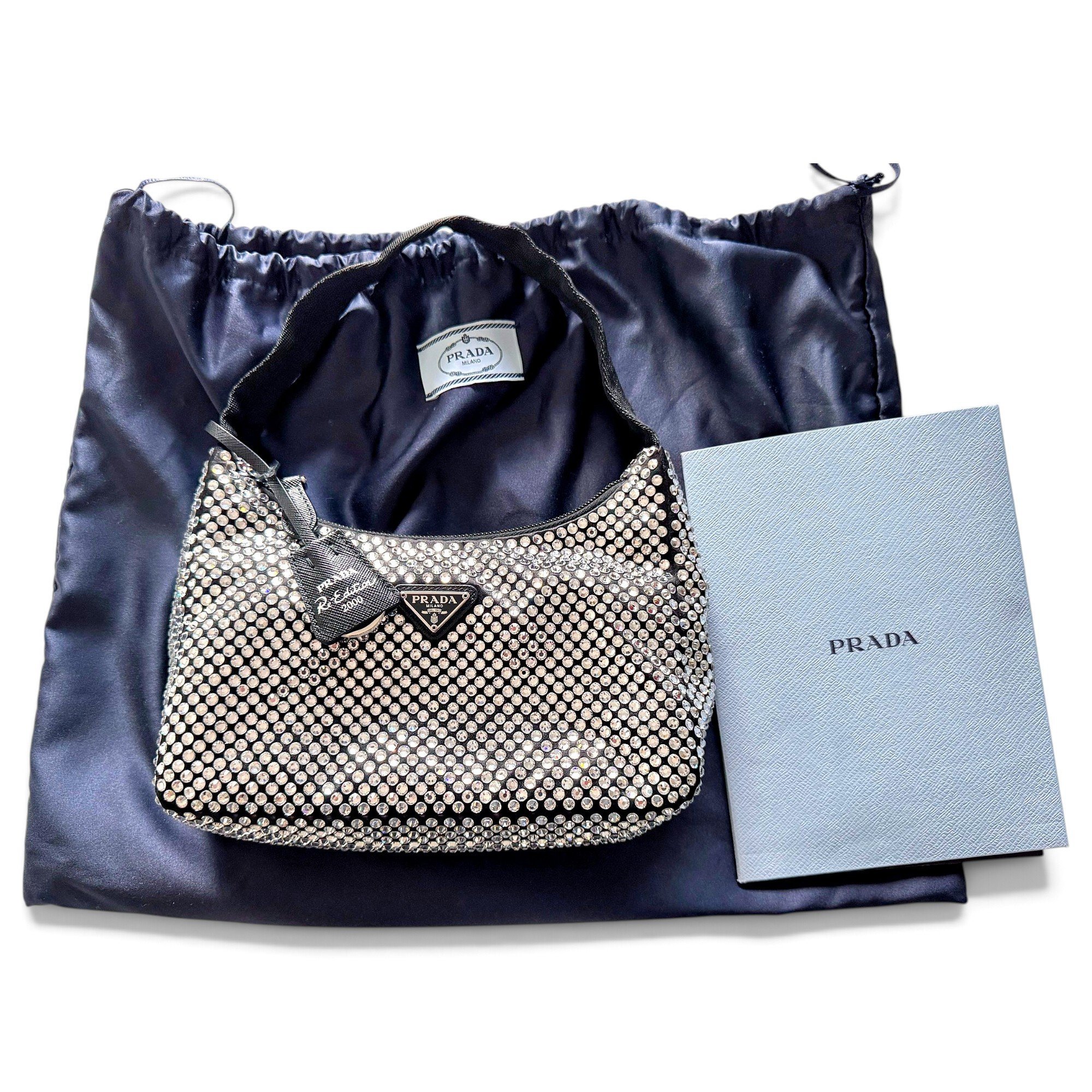 Re-Edition 2000 glitter handbag