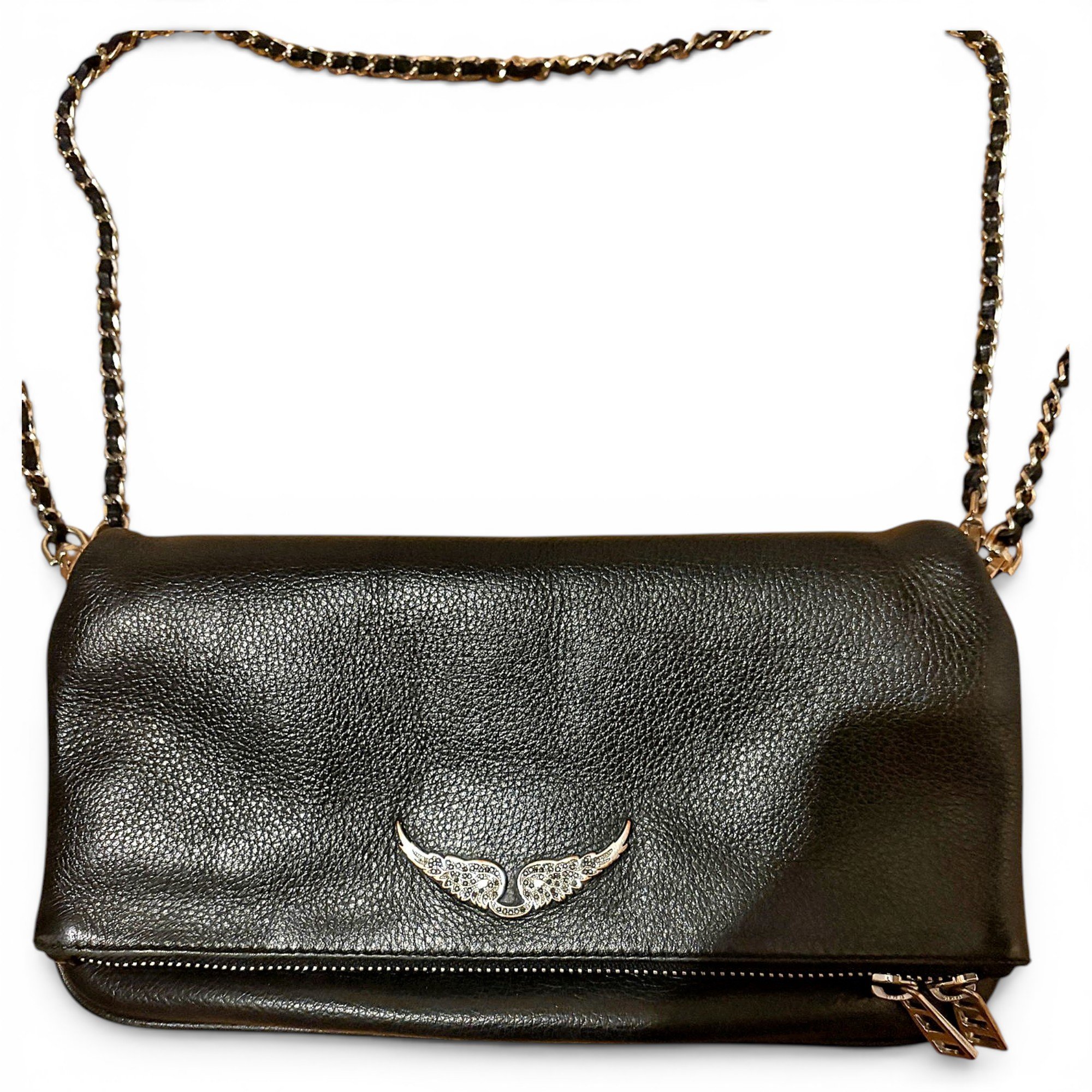 Rock leather crossbody bag