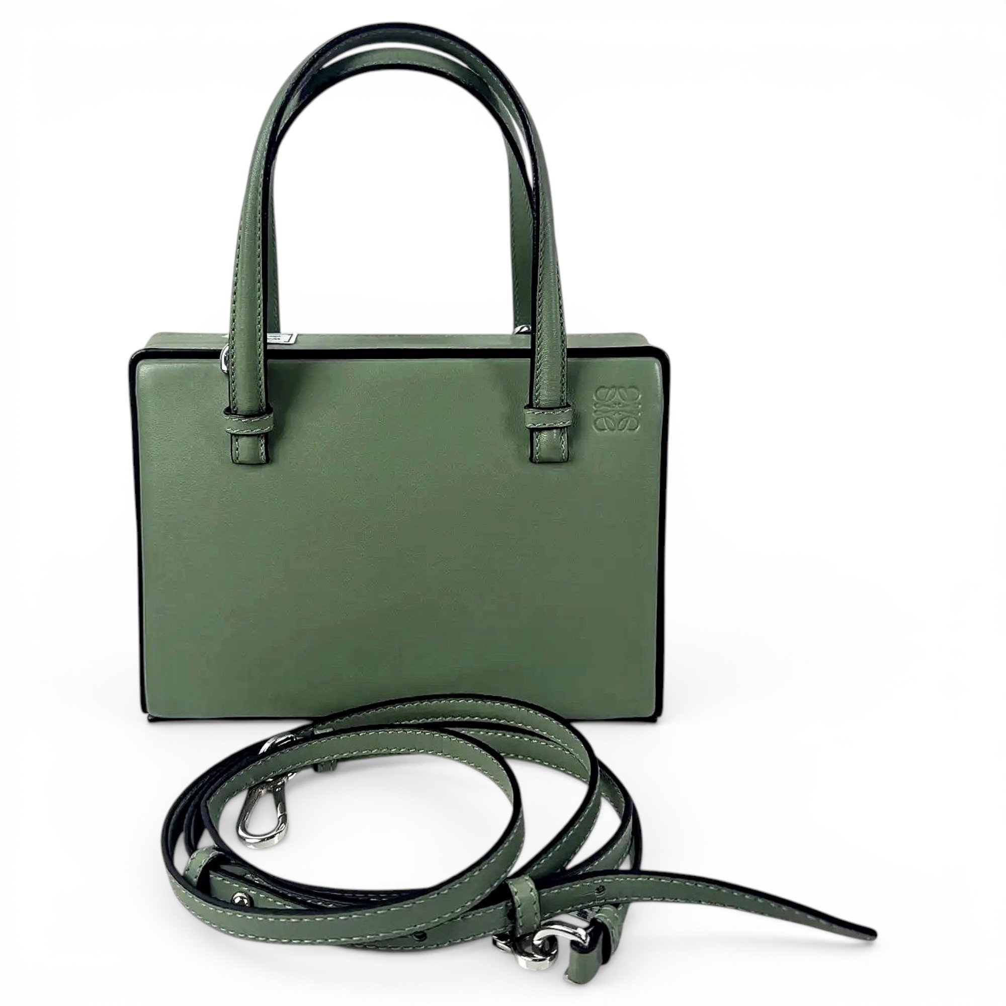Postal leather crossbody bag