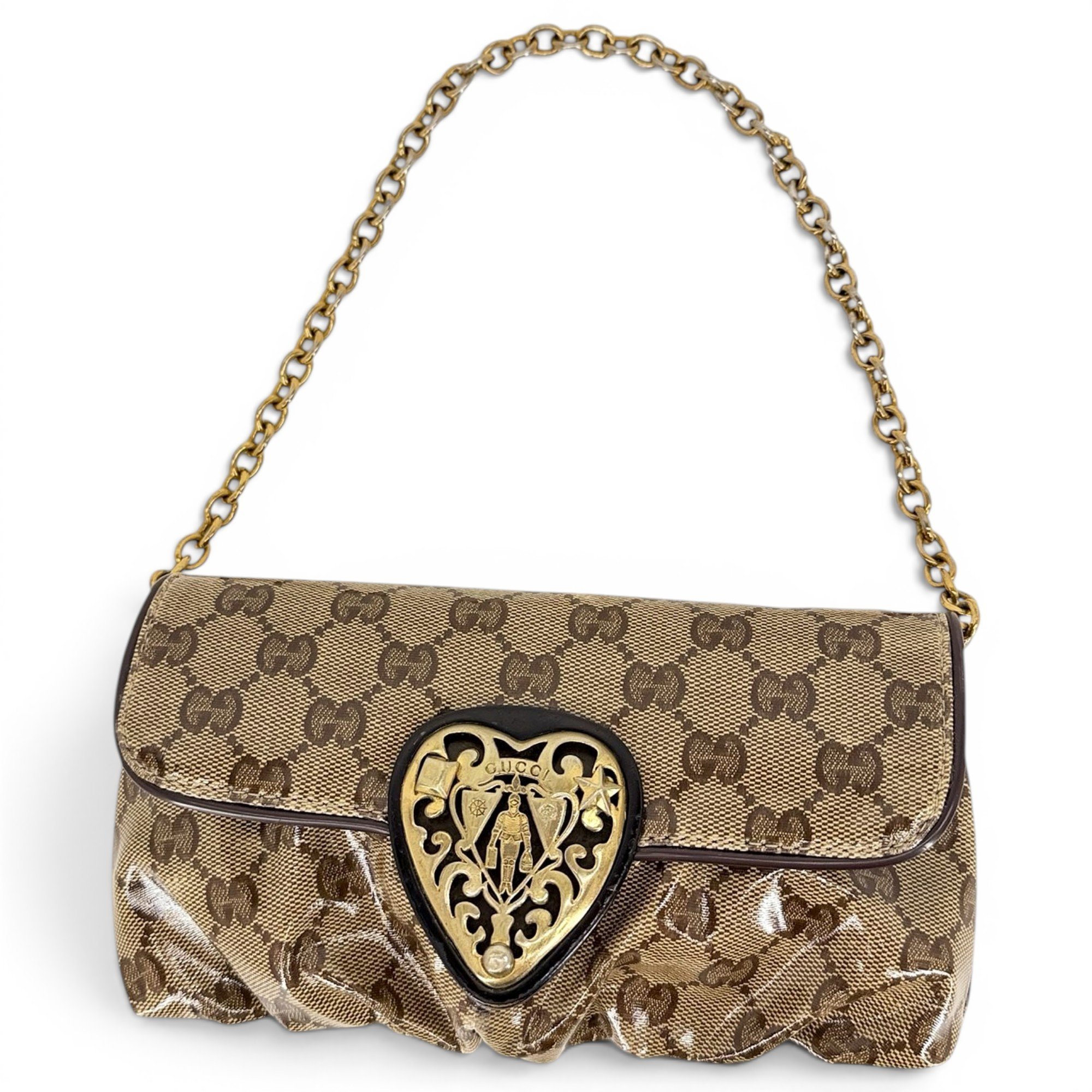 Patent leather handbag