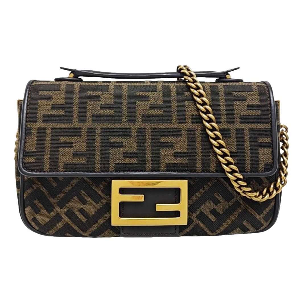 Baguette Chain Midi cloth handbag