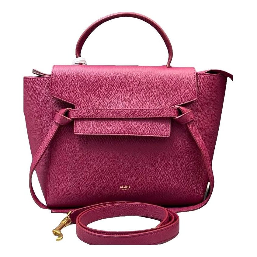 Belt leather handbag