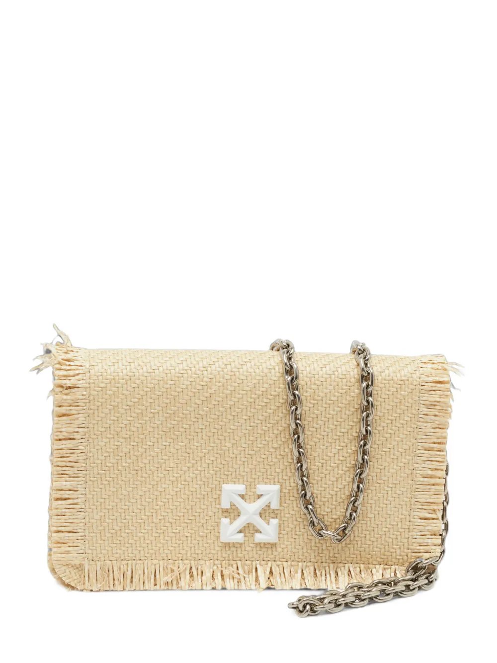 Jitney 0.5 raffia crossbody bag