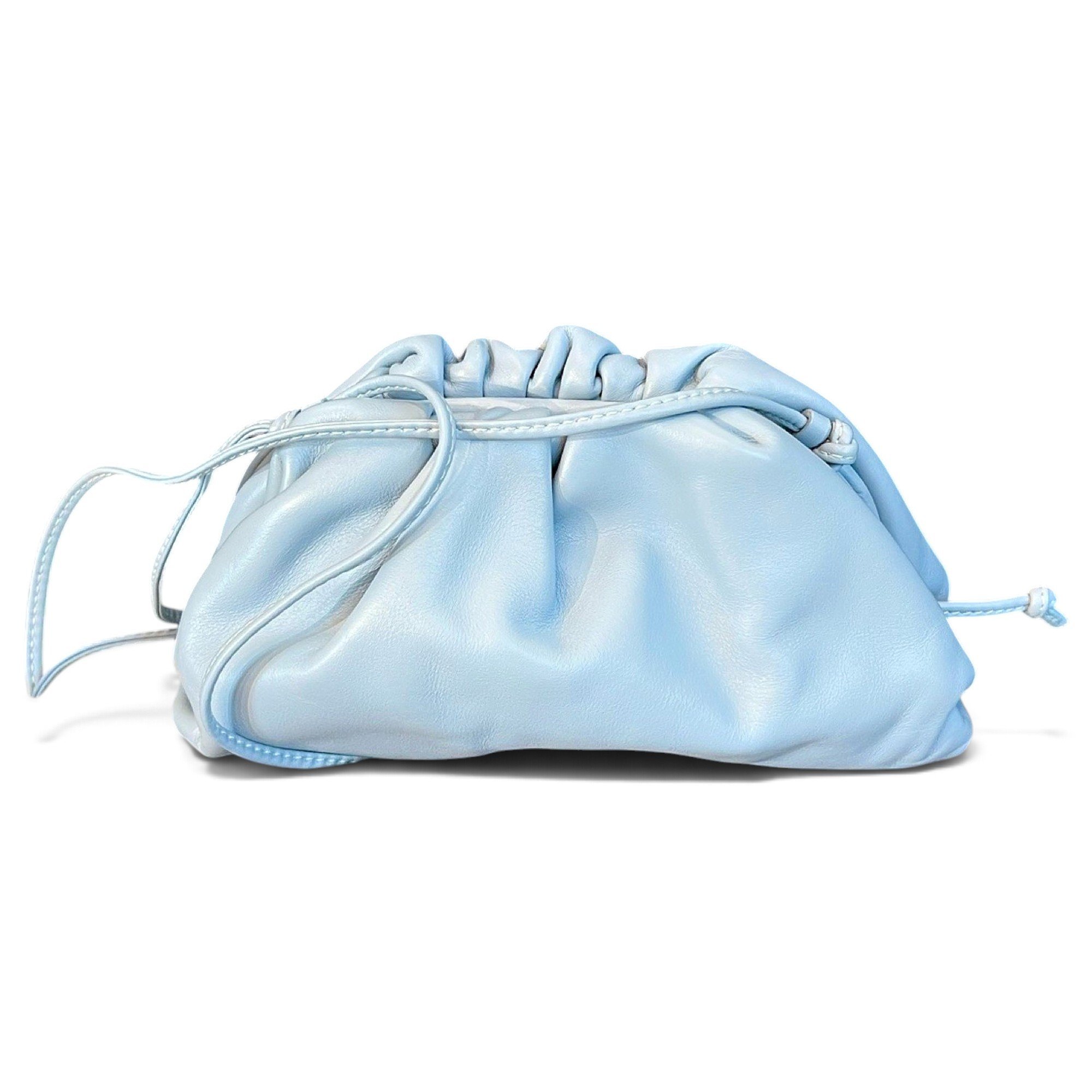 Pouch leather crossbody bag