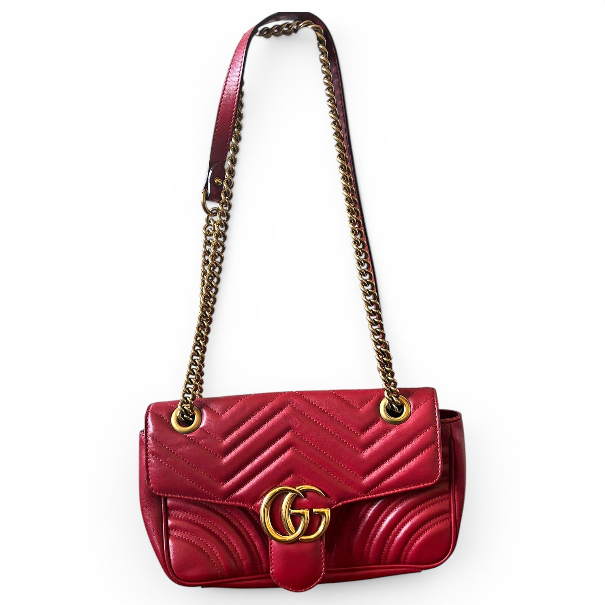 Marmont leather clutch bag