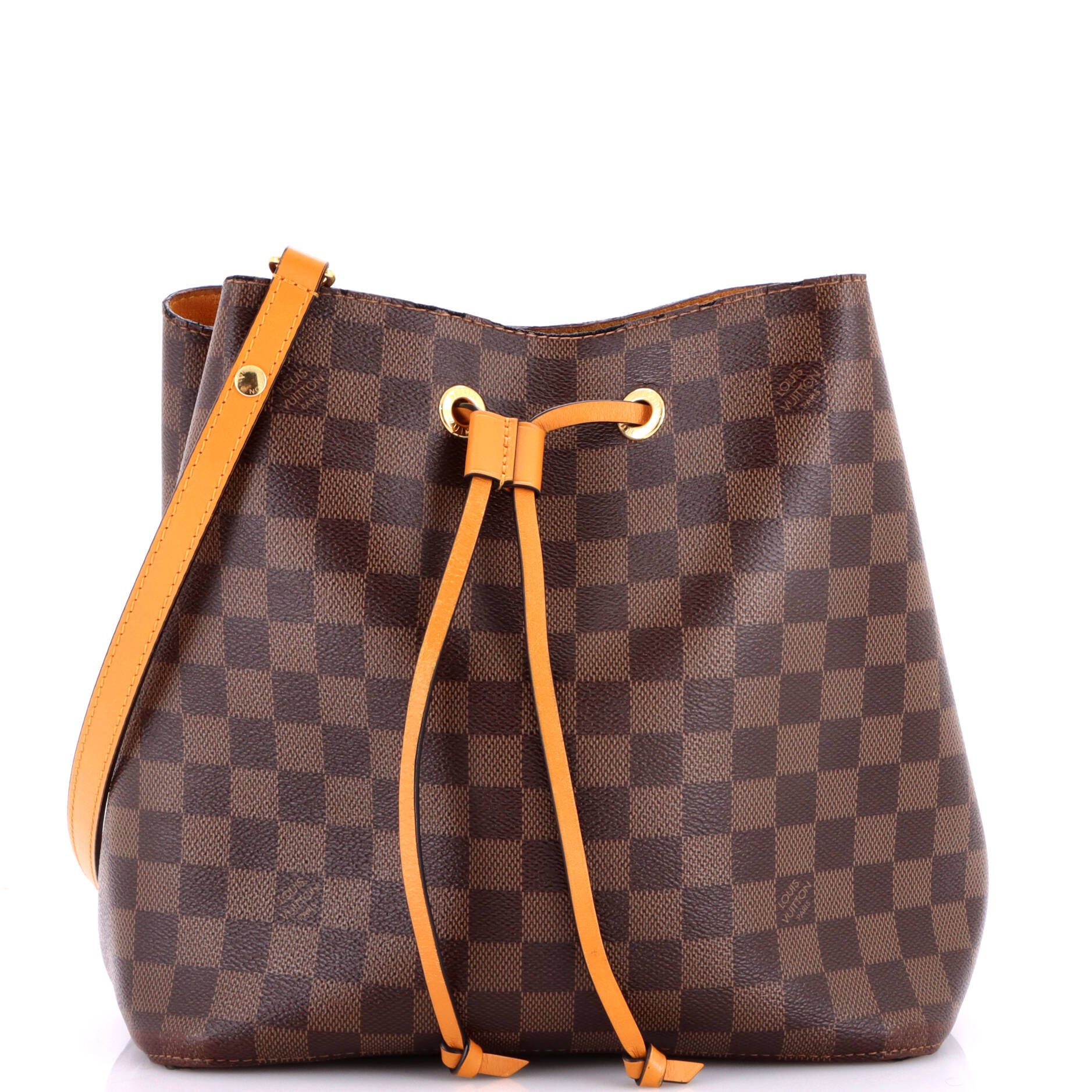 Louis Vuitton NeoNoe Handbag Damier with Leather MM