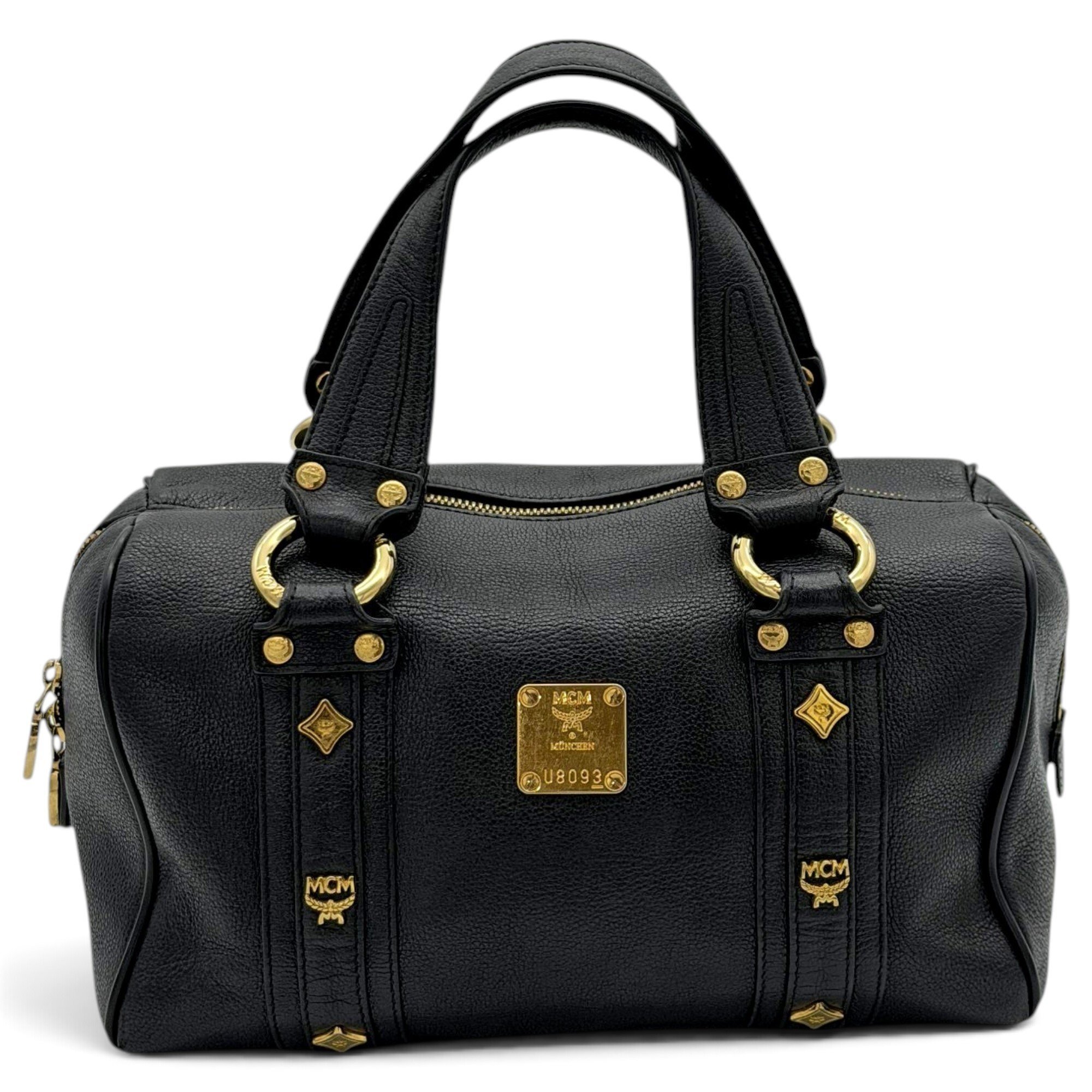 Boston leather clutch bag