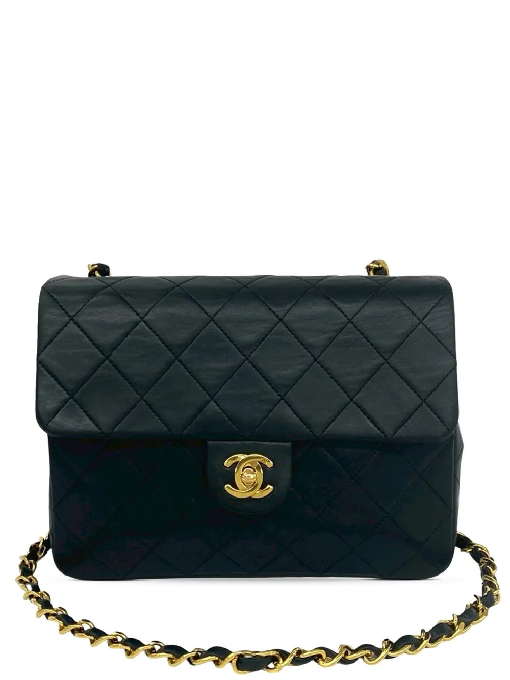 1989-1991 Mini Rectangular Classic Lambskin Single Flap crossbody bag