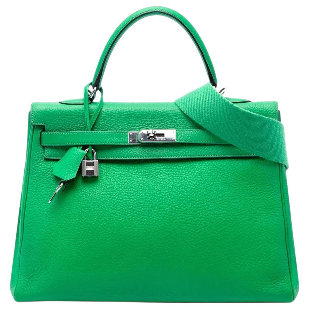 H leather satchel