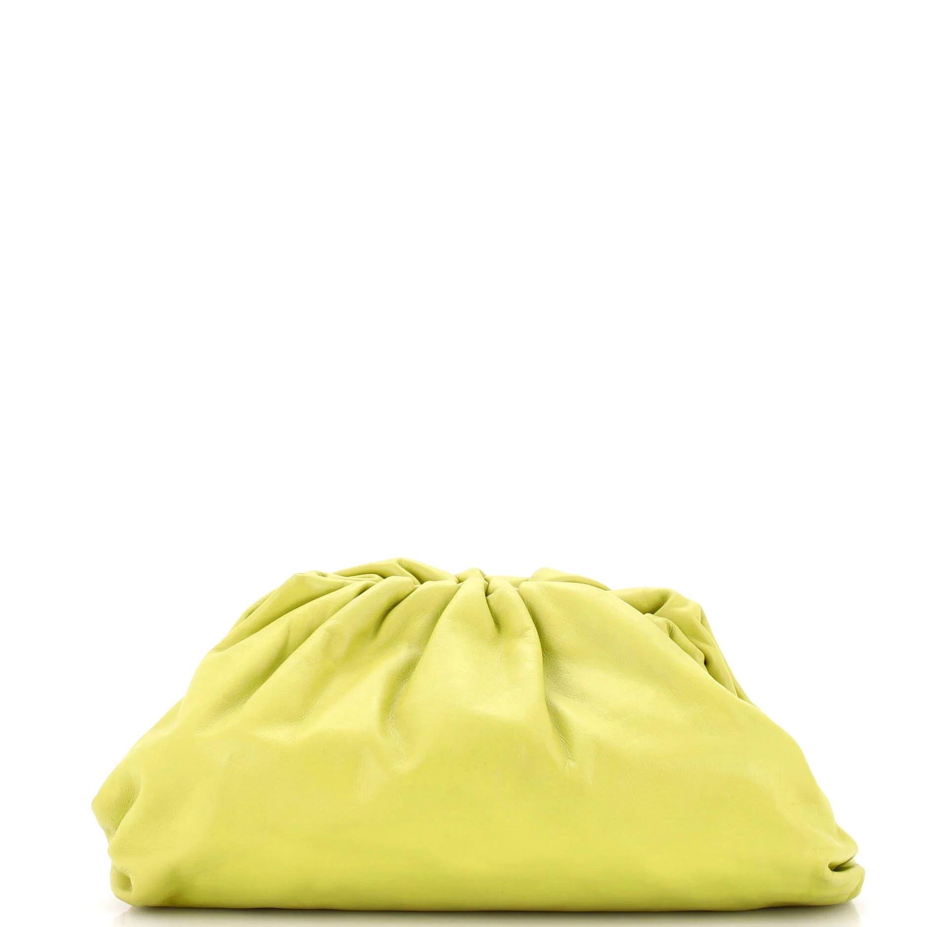 Leather clutch bag