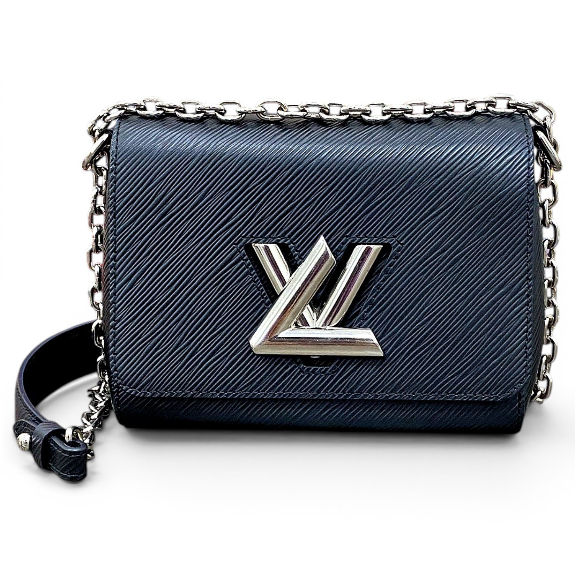 Twist leather handbag