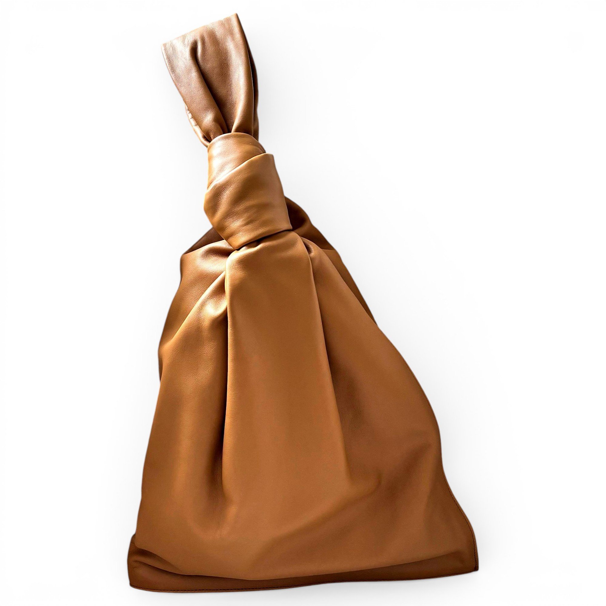 Twist leather handbag
