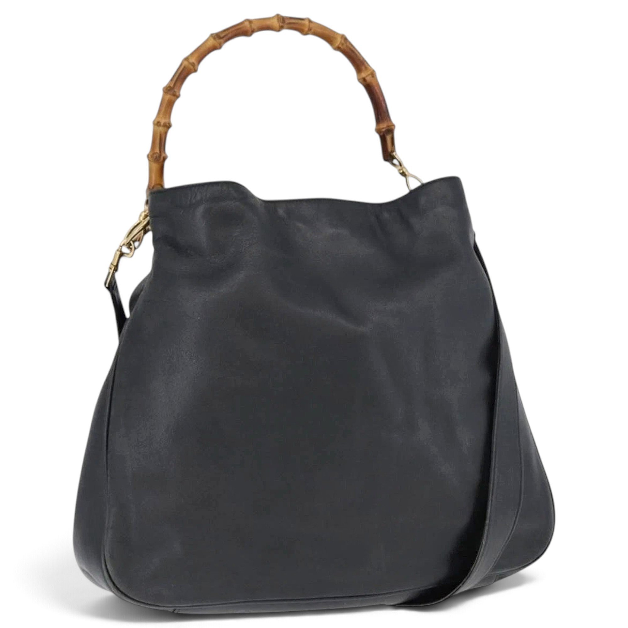 Bamboo leather handbag