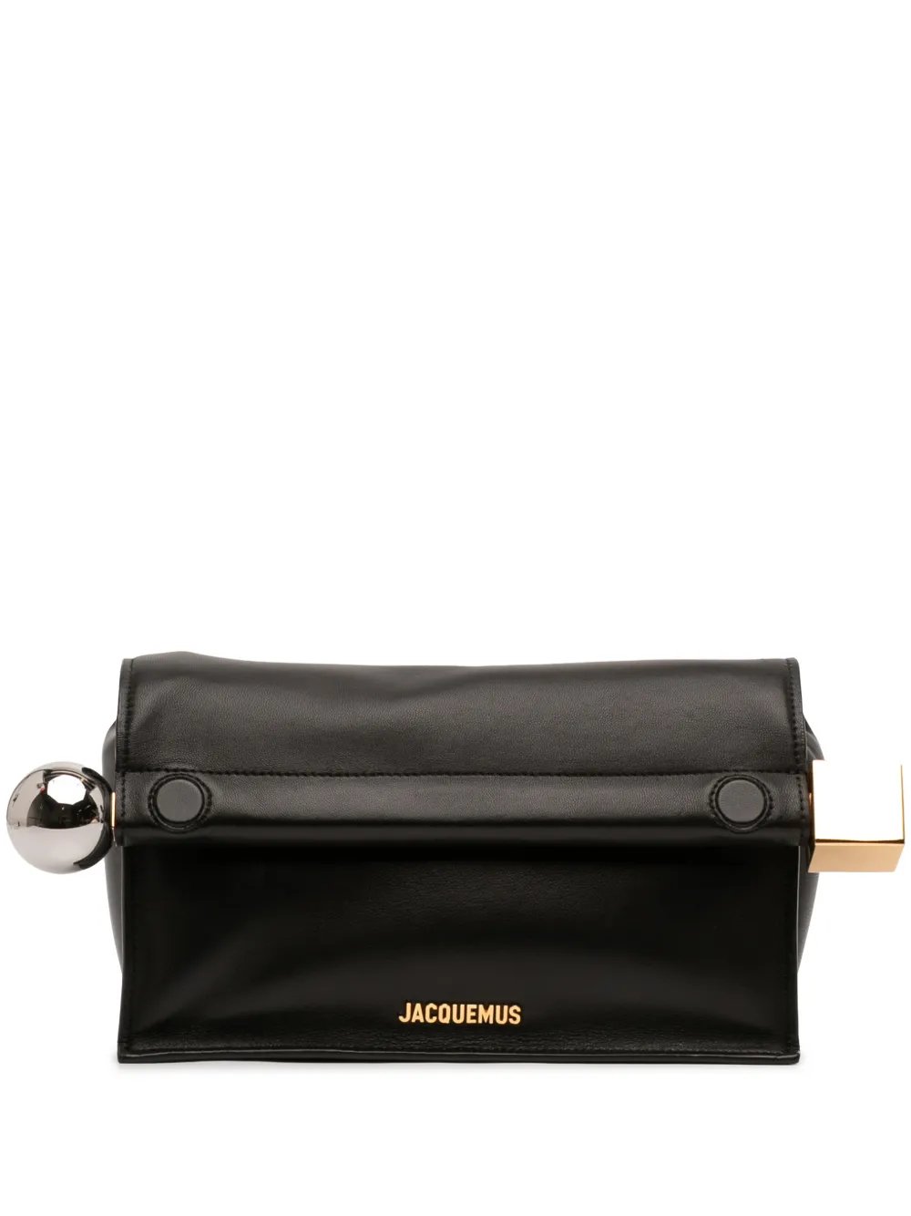 Jacquemus 2010-2026 Leather La Pochette Rond Carre clutch bag