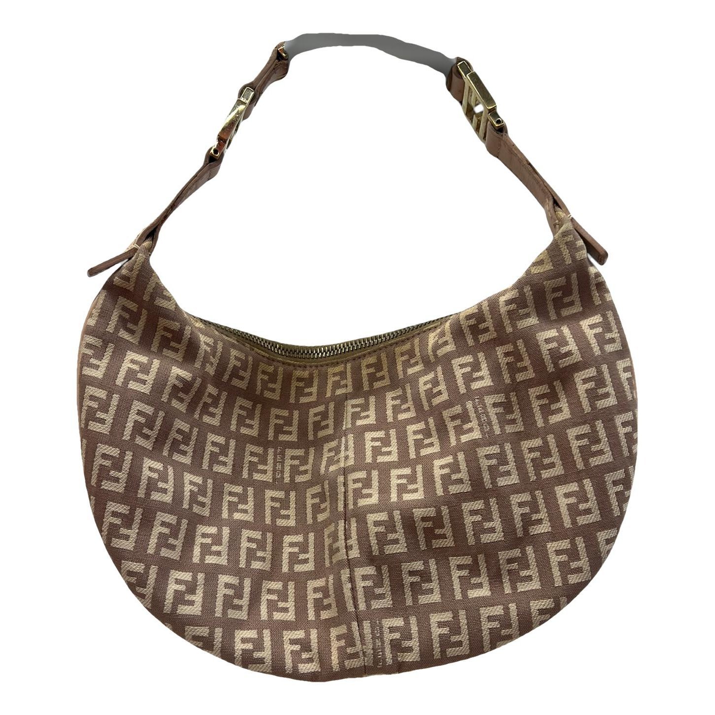 Croissant Vintage cloth handbag
