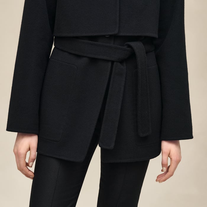 Noir Trench Modular Cashmere Coat