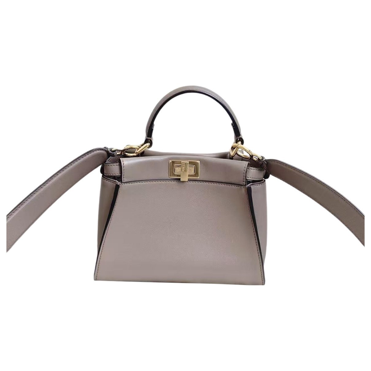 Peekaboo leather handbag