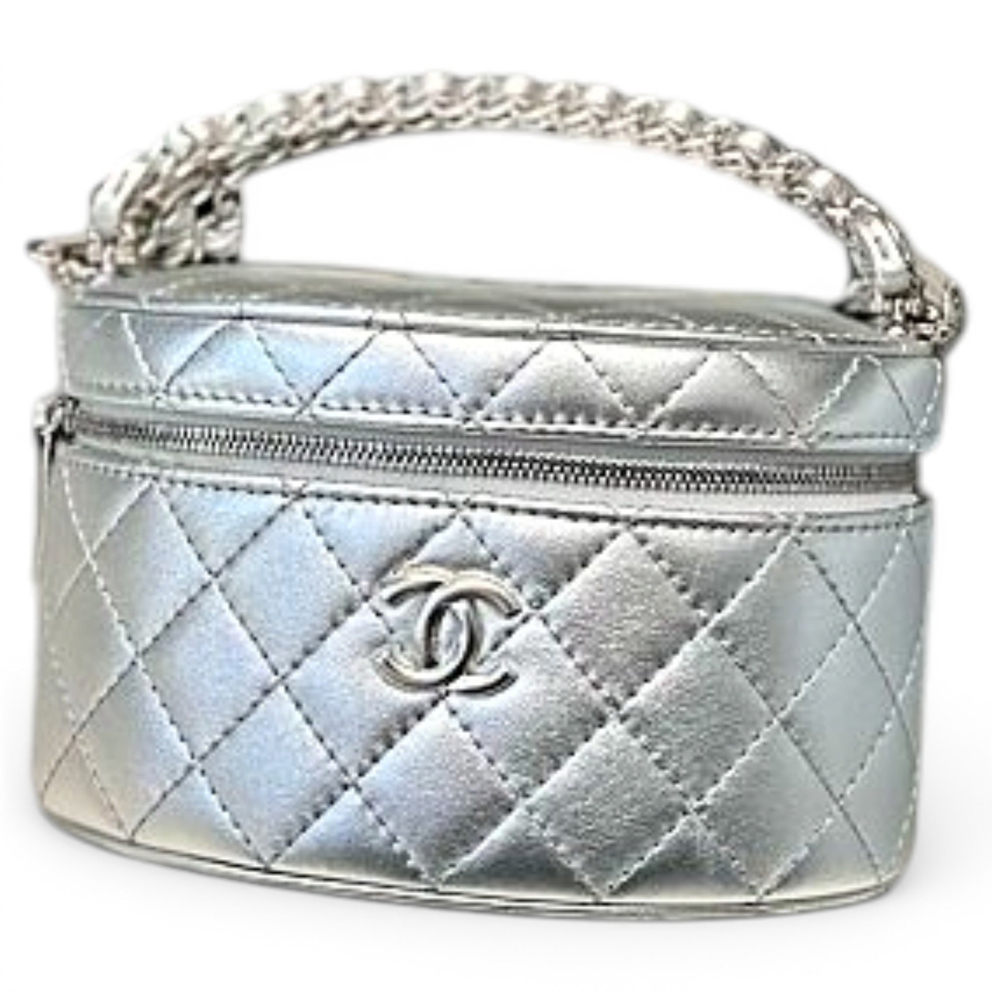 Vanity leather handbag