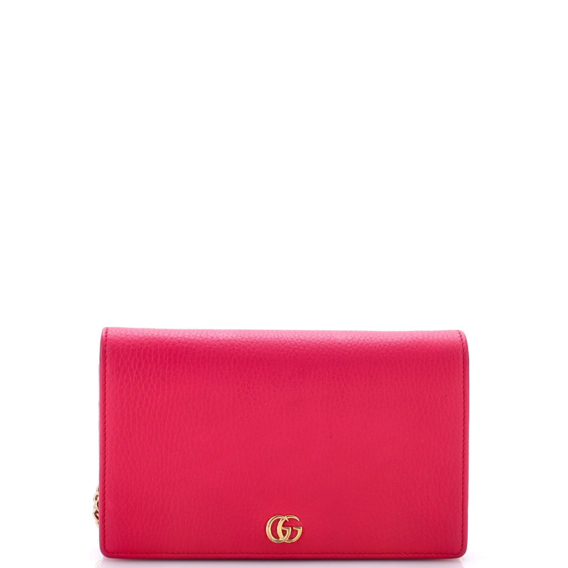 Gucci Petite GG Marmont Chain Wallet Leather Mini