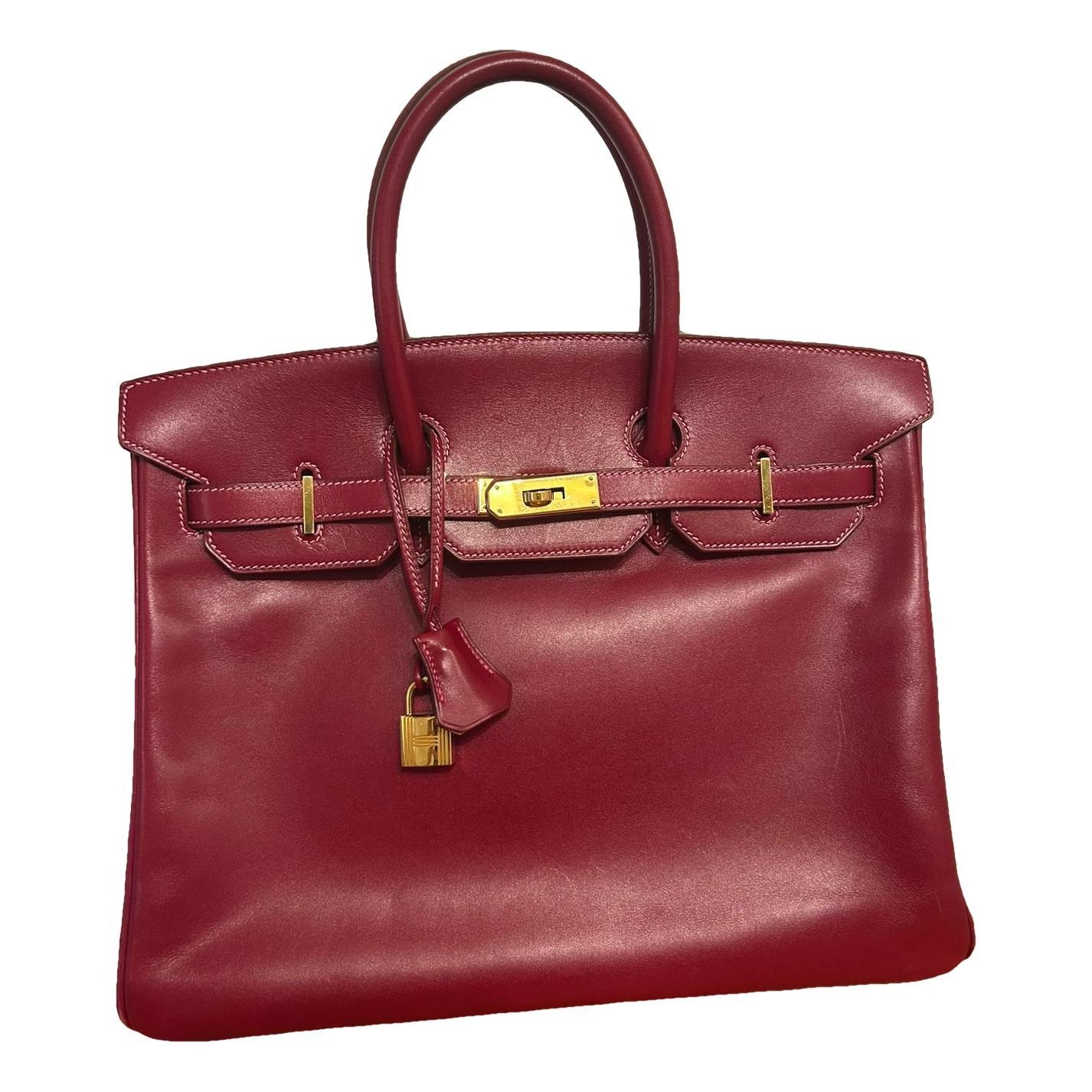 Birkin 35 leather handbag