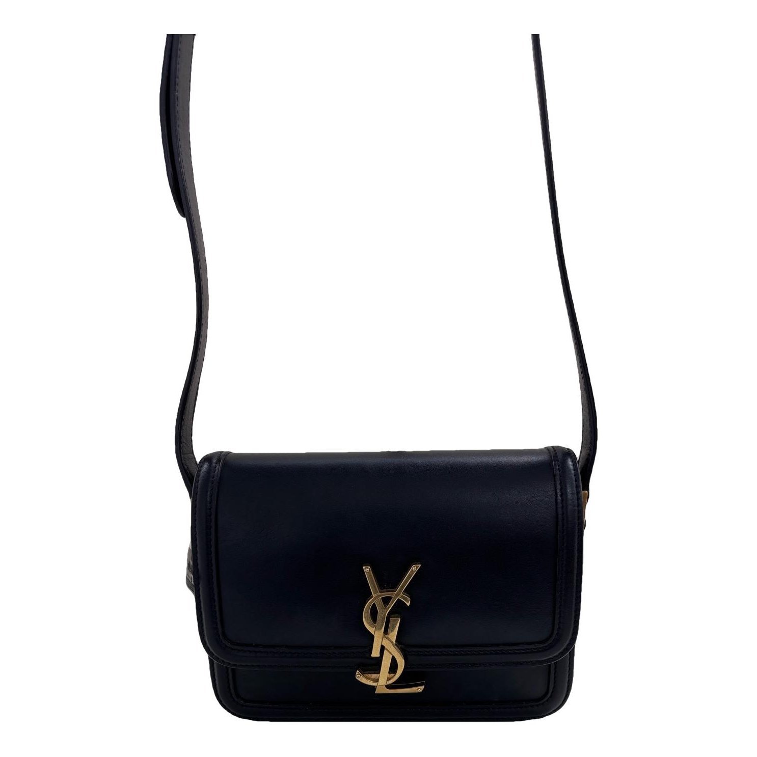 Solférino leather handbag