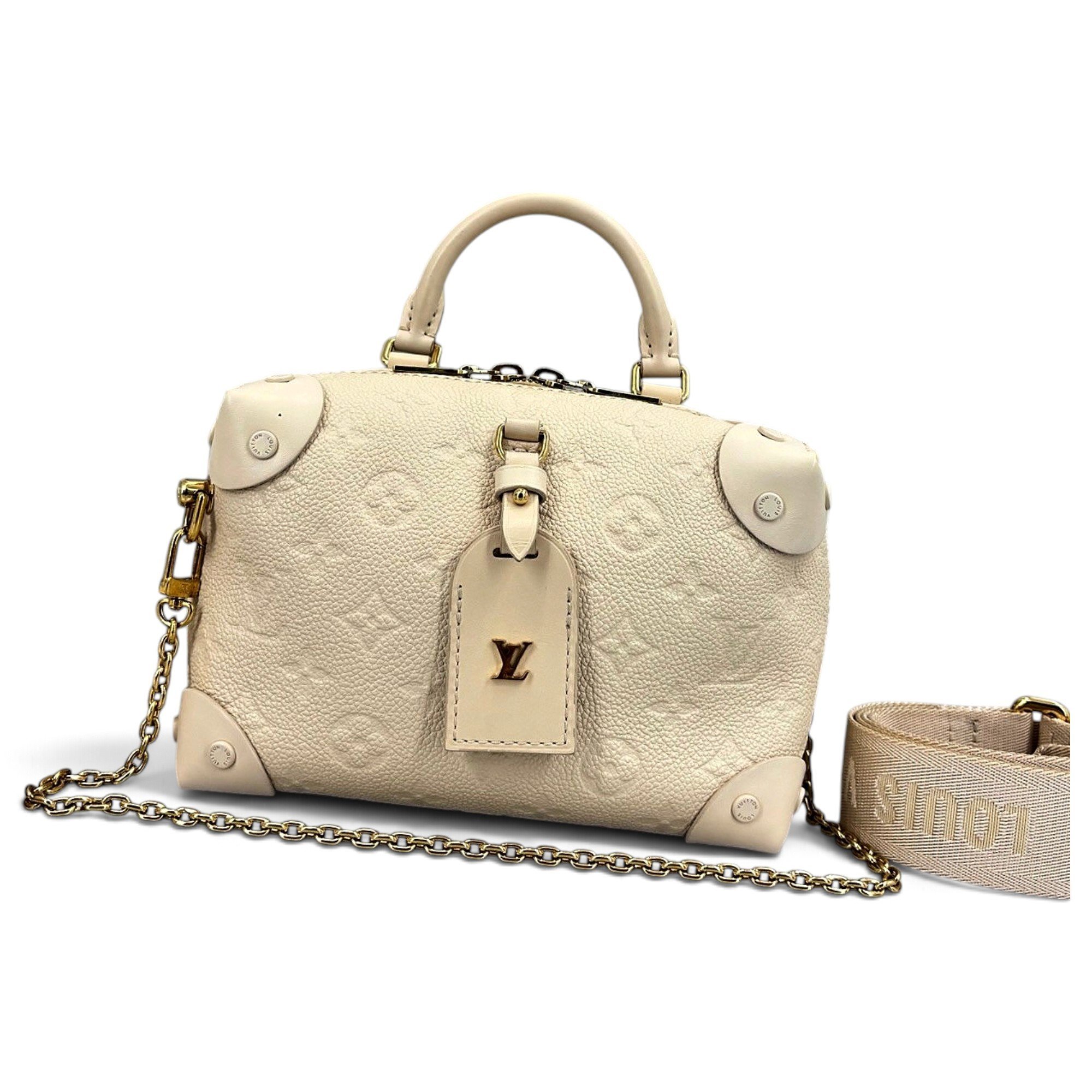 Petite Malle Souple leather handbag