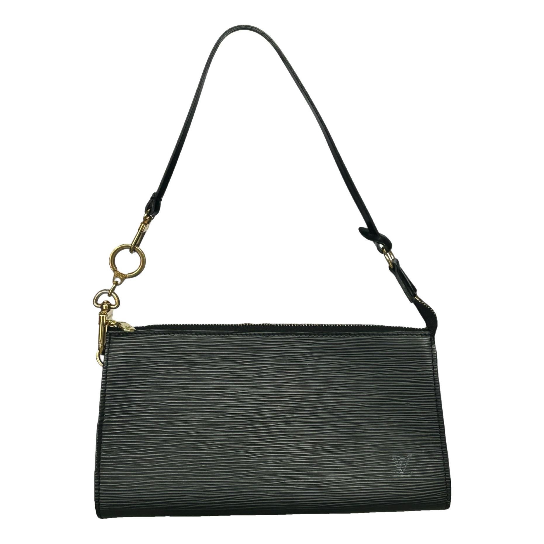 Leather clutch bag