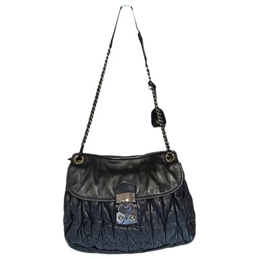 Coffer leather crossbody bag